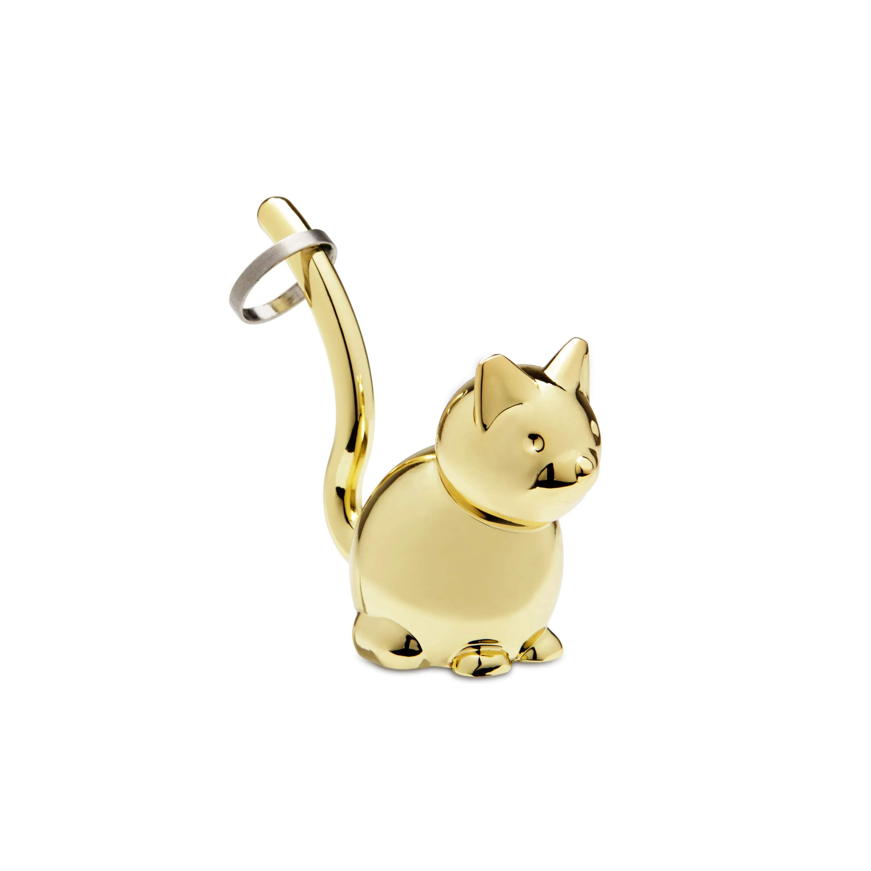 Umbra Øvrigt interiør Zoola Ringholder - Kat i Messing/kat, 1