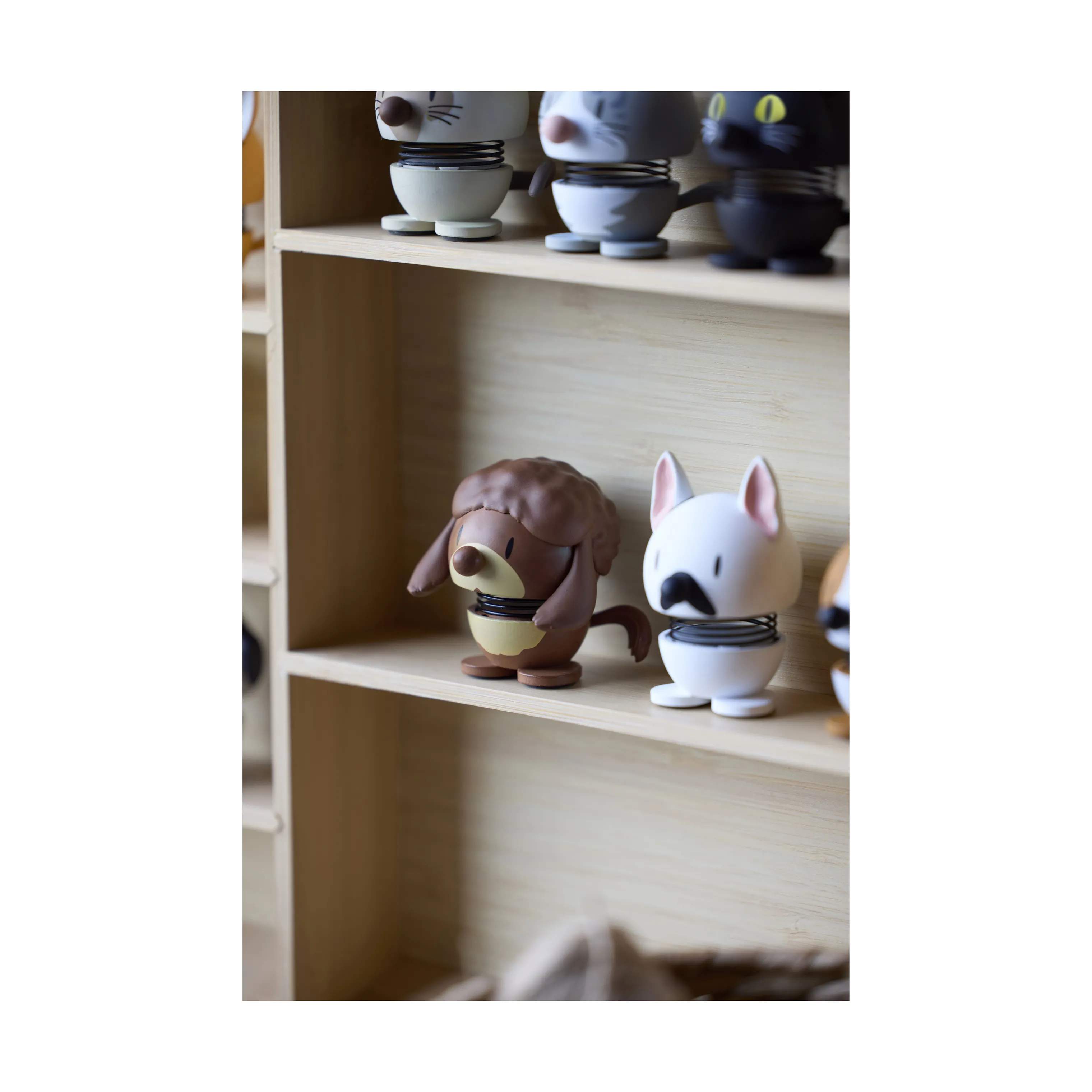 Hoptimist Dyrefigurer Mini Animals Hund - Puddel i Puddel, 3