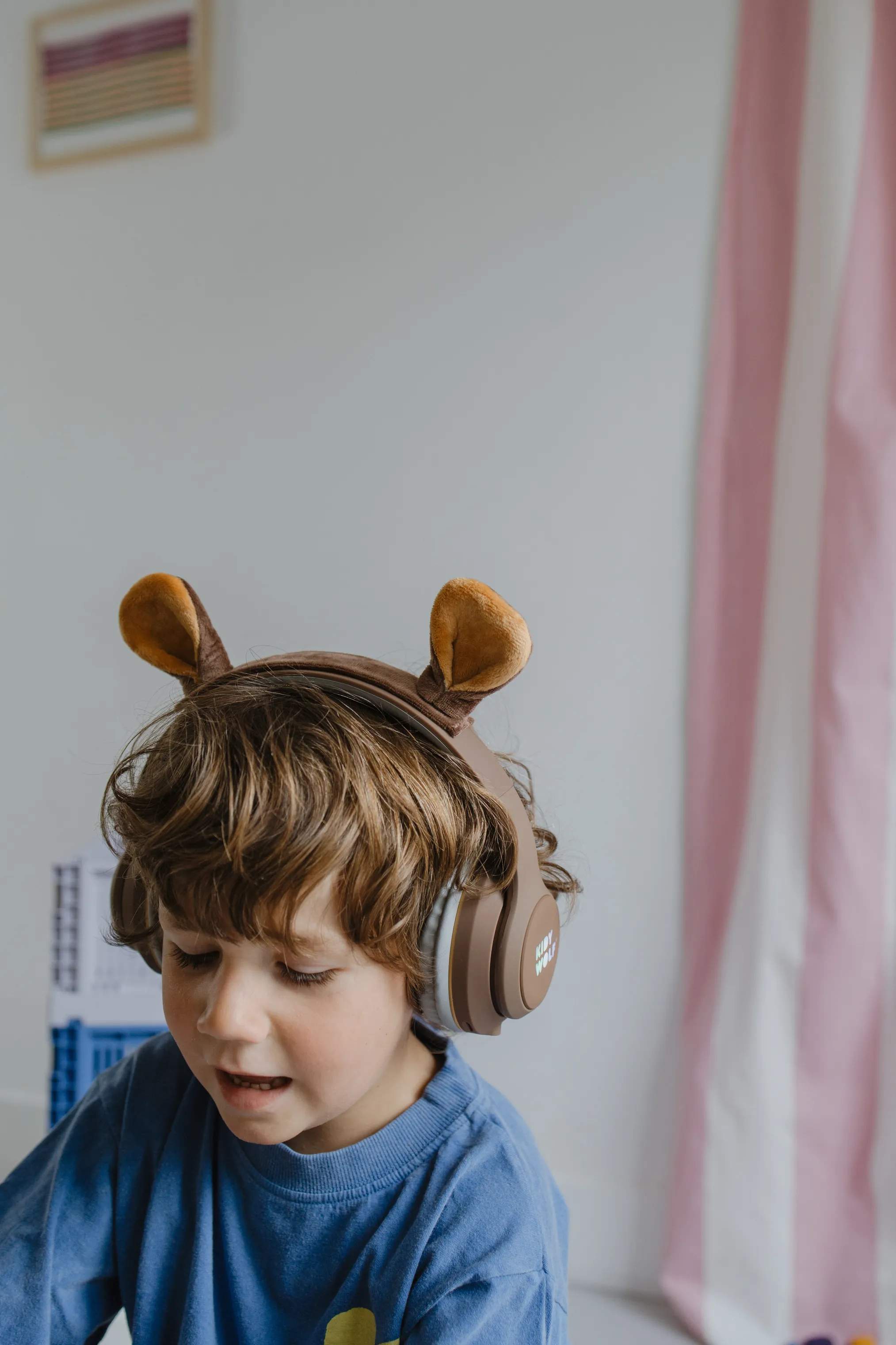 Kidywolf Til børneværelset Bluetooth Høretelefoner i Brun, 3