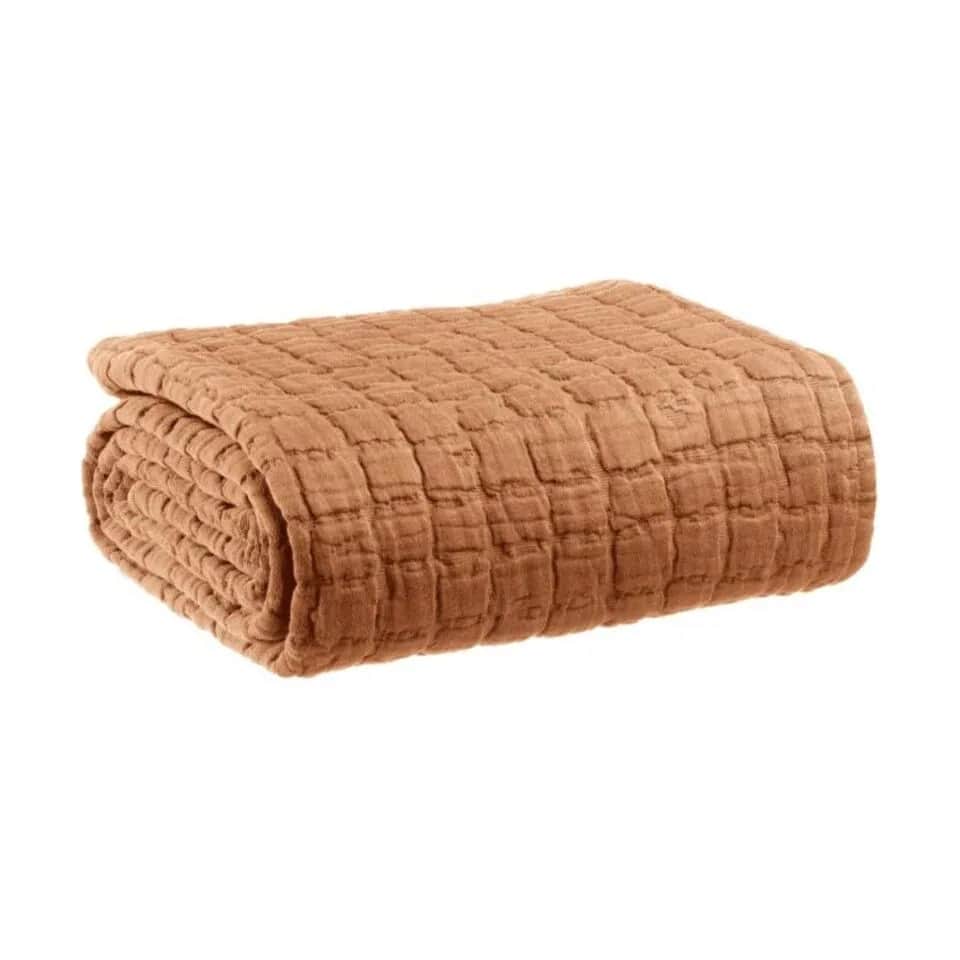 Vivaraise Sengetæpper Swami Sengetæppe i MOKA, B130 x L200 cm, 1