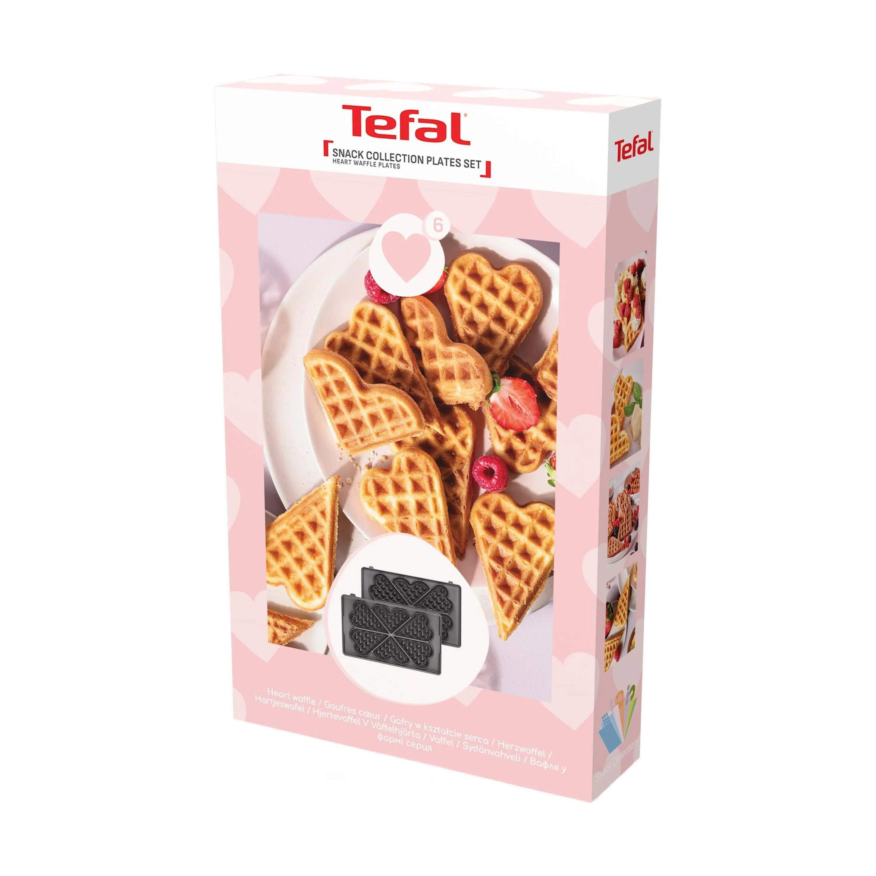 Tefal Bordgrill Snack Collection Plade - Hjertevaffel i Hjertevaffel, 1