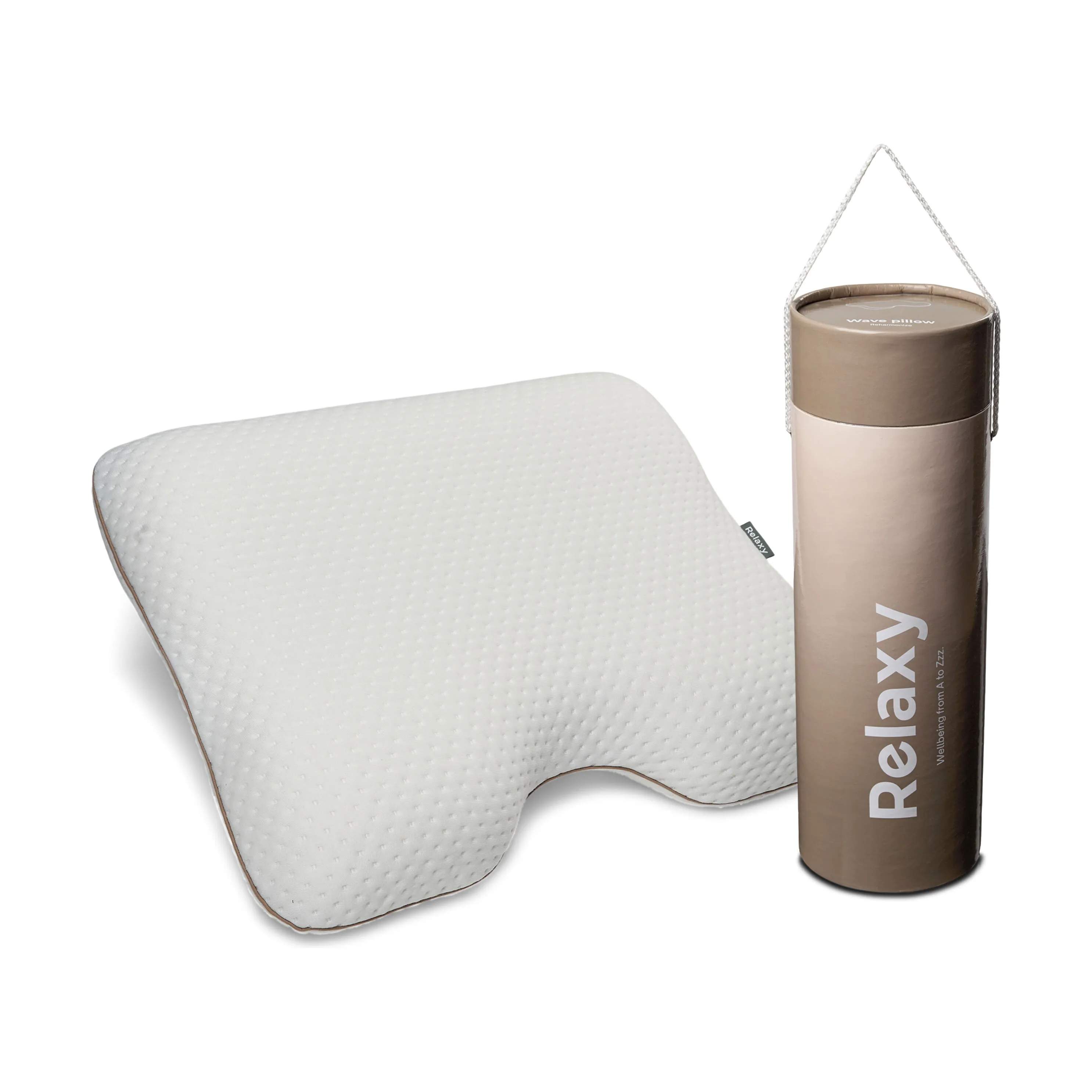 Relaxy Hovedpuder Wave Memoryfoam Hovedpude i Hvid, 3