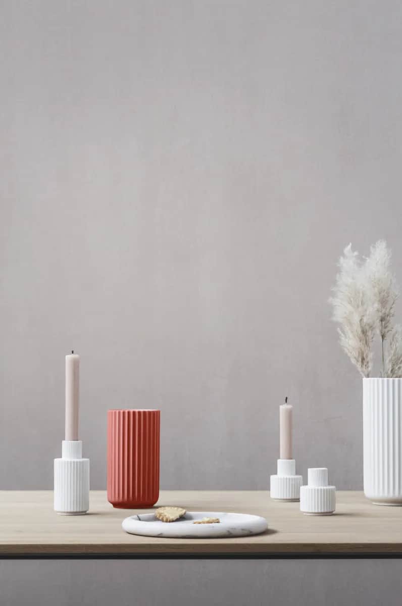 Lyngby Porcelæn Vaser Vase i Rød, 15,5 cm, 2