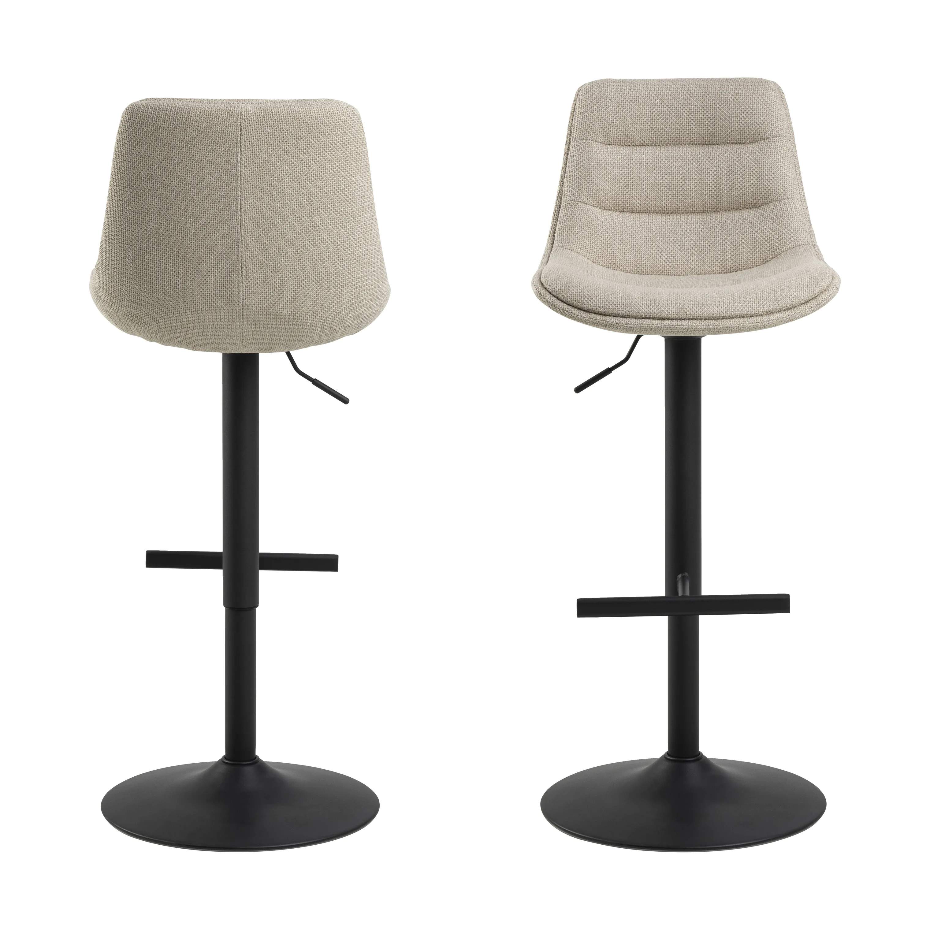 CASA Living Barstole Adisa Barstol - 2 stk i Beige, 4