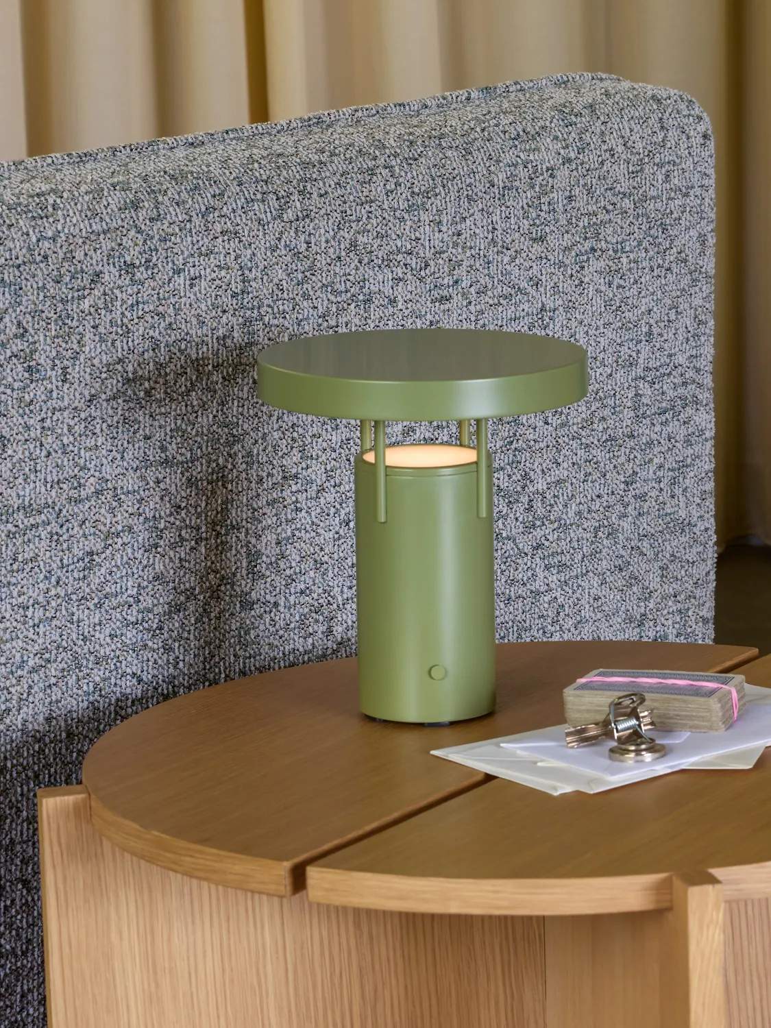 Hübsch Bordlamper Bringme Bordlampe i Grøn, 20 cm, 2