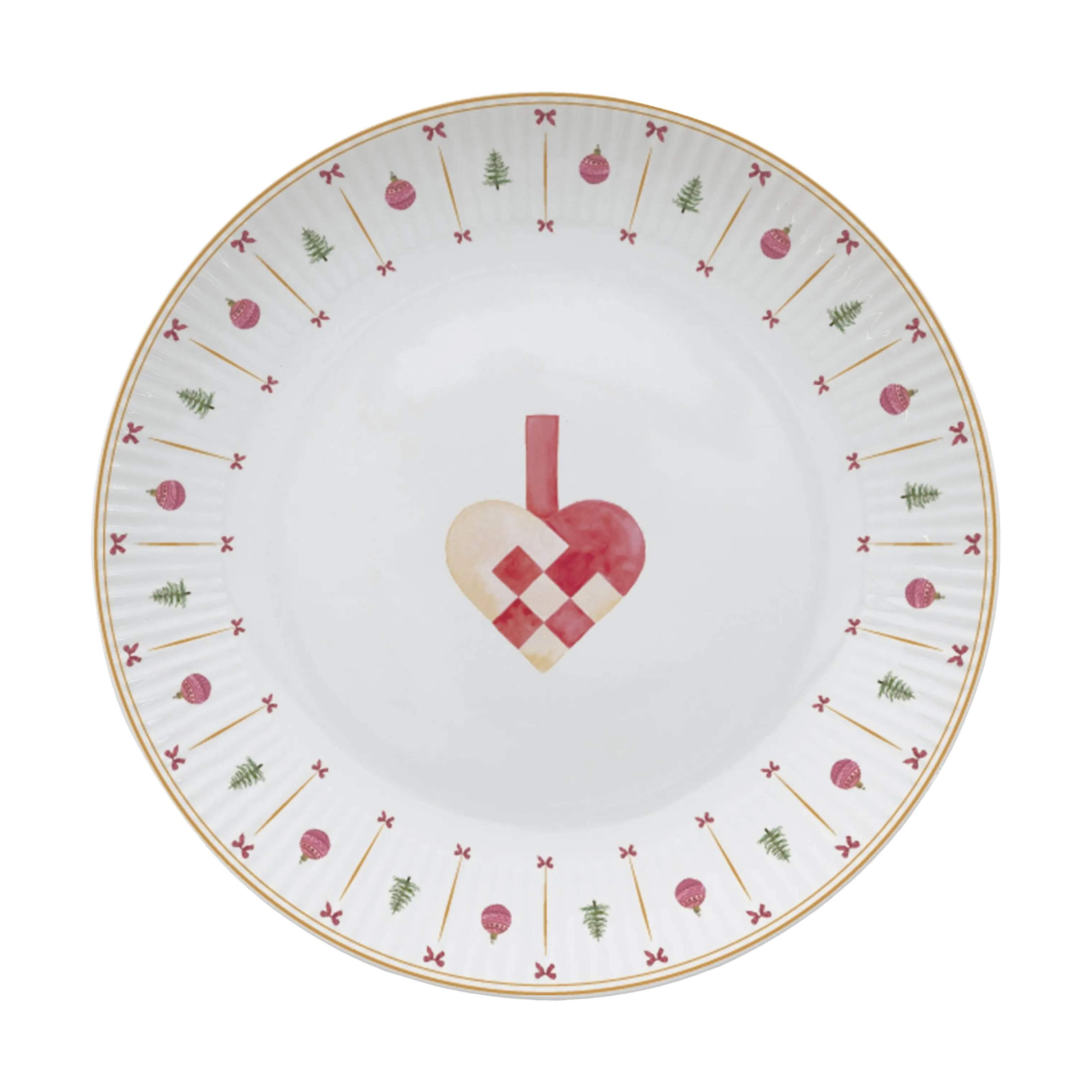 Occasions Kage- og desserttallerkener AIDA X ALL BY VOSS Cozy Christmas Desserttallerken i Hvid, 1
