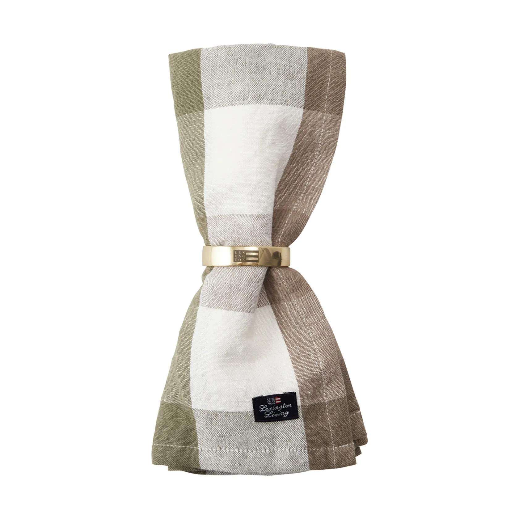 Lexington Stofservietter Comforts of Fall Serviet i Olive;White;Brown, 3