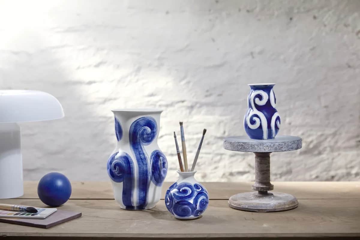 Kähler Vaser Tulle Vase i Blå, 3
