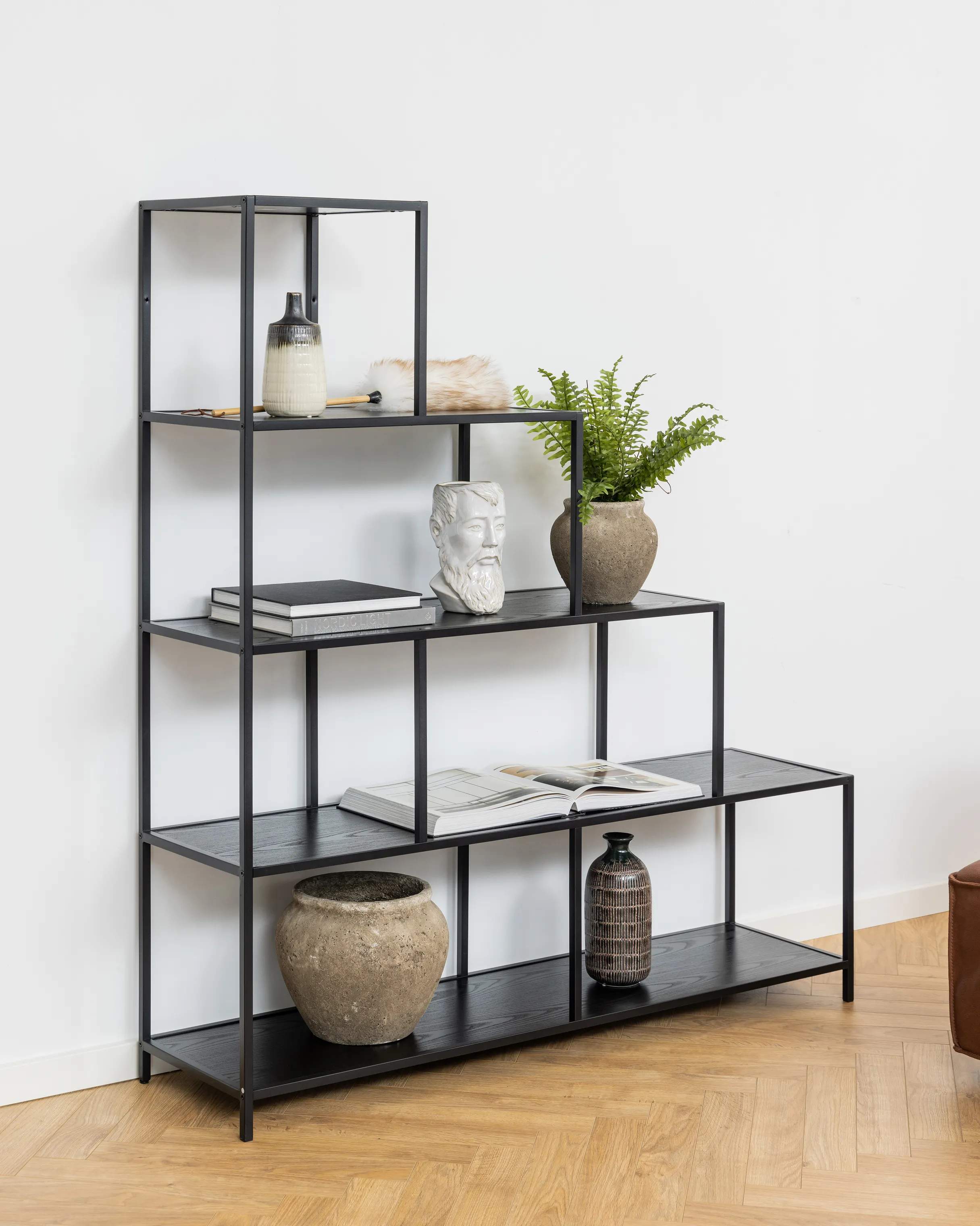 CASA Living Reoler og tilbehør Seaford Reol i sort, 3