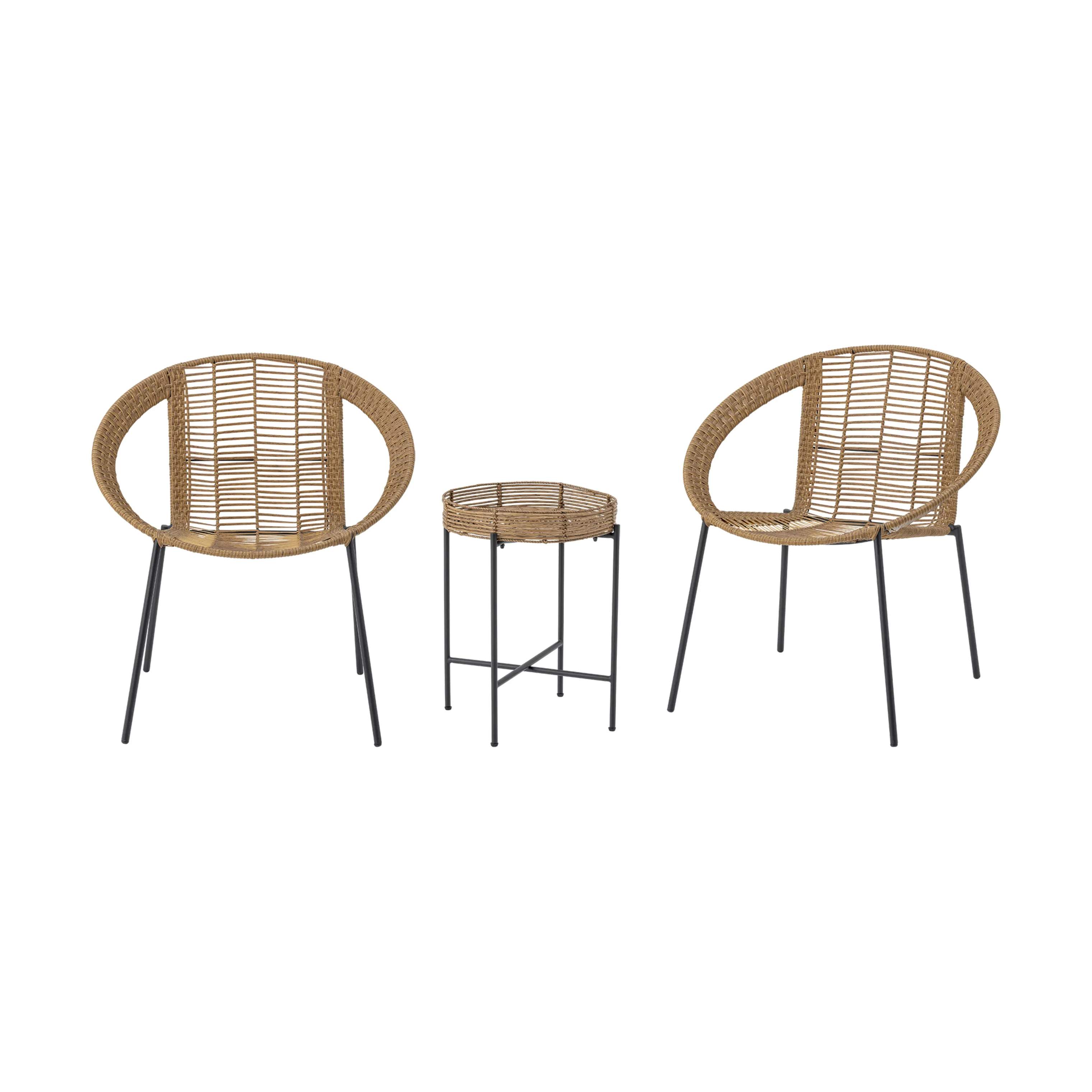 Bloomingville Loungesæt Dudine Lounge sæt - 3 dele i Natur, 1