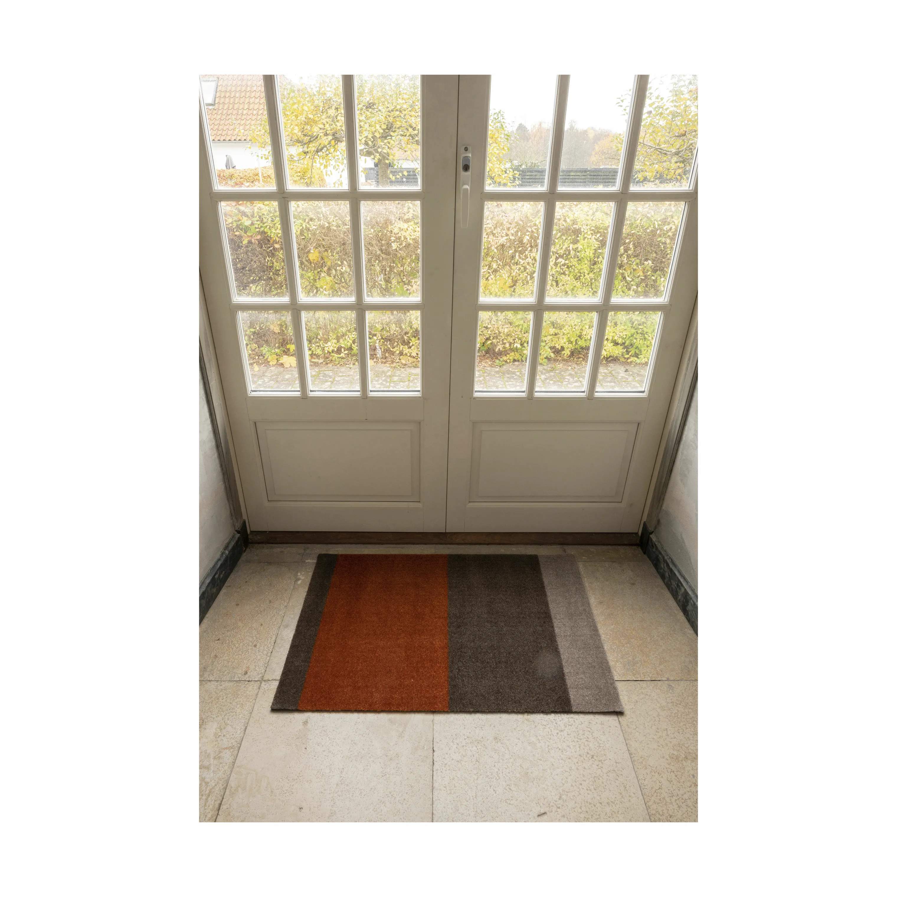 Tica Copenhagen Dørmåtter Stripes Horisontal Gulvmåtte i Sand/brun/terracotta, B60 x L90 cm, 8