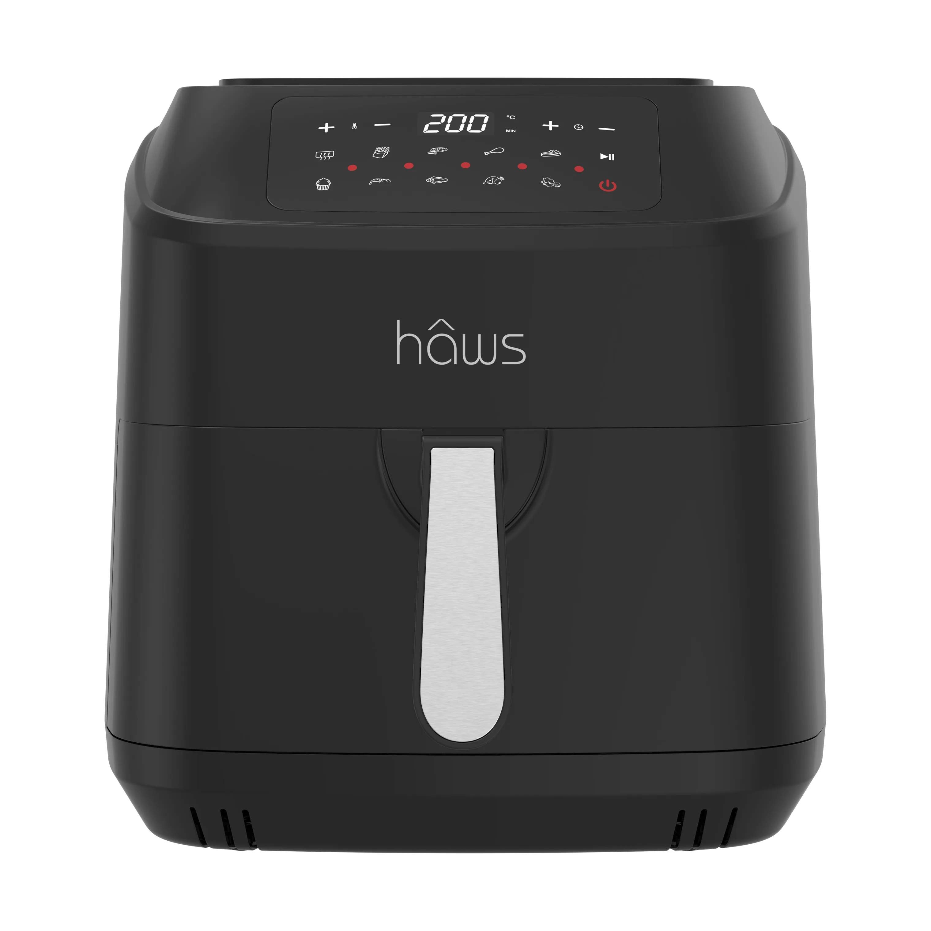 Airfryer, sort/grå, large
