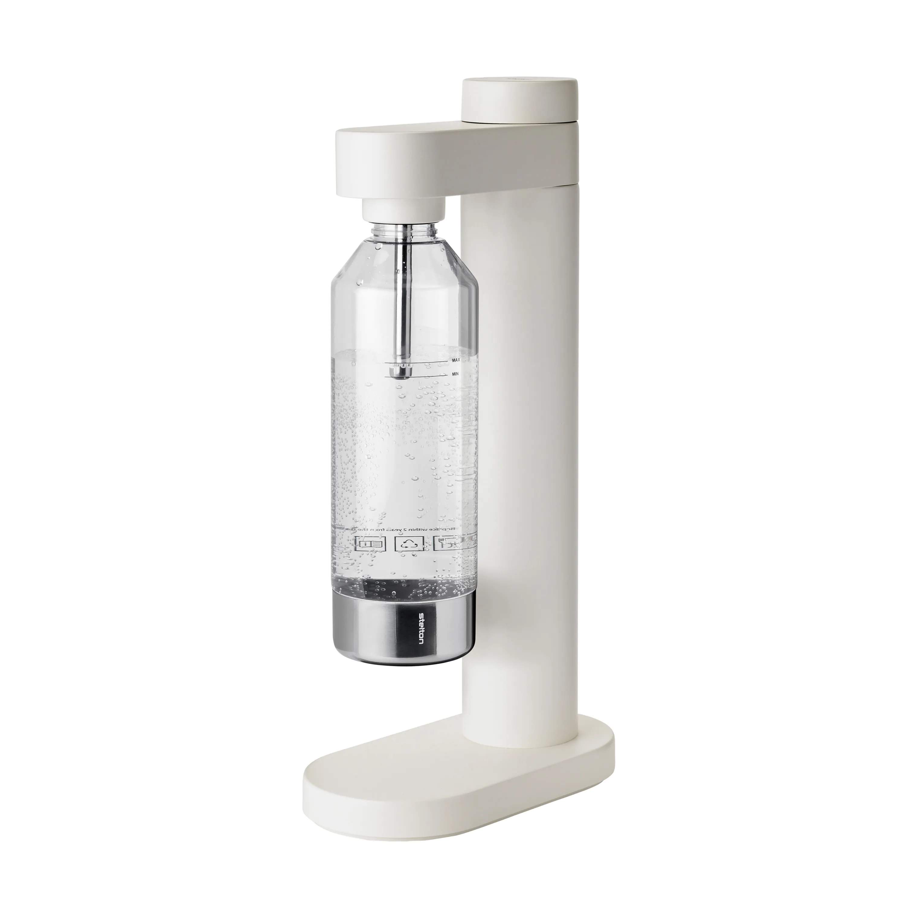 Stelton Sodavandsmaskiner Brus Kulsyremaskine m. flaske i Soft White, 1