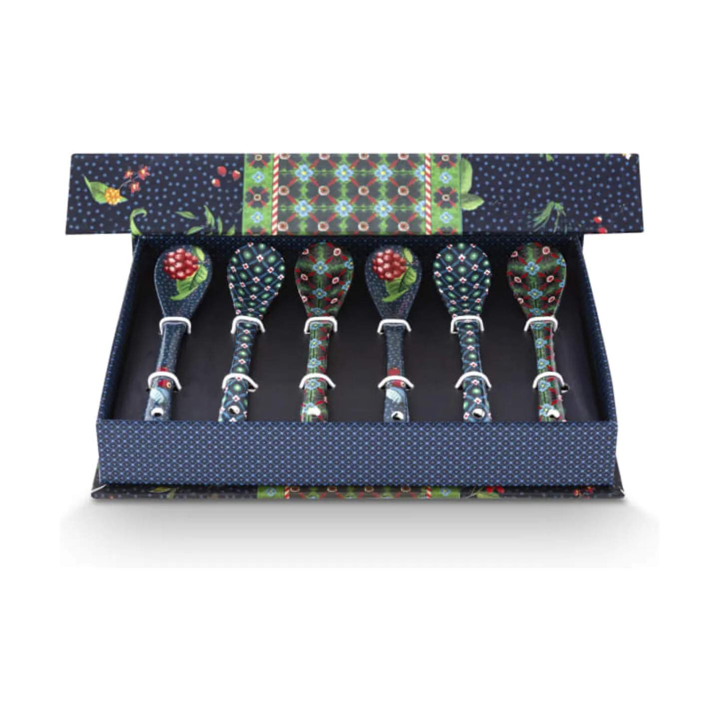 PIP Studio Kaffe- og teskeer Berry Blues Teske - 6 stk. i Blå, 3