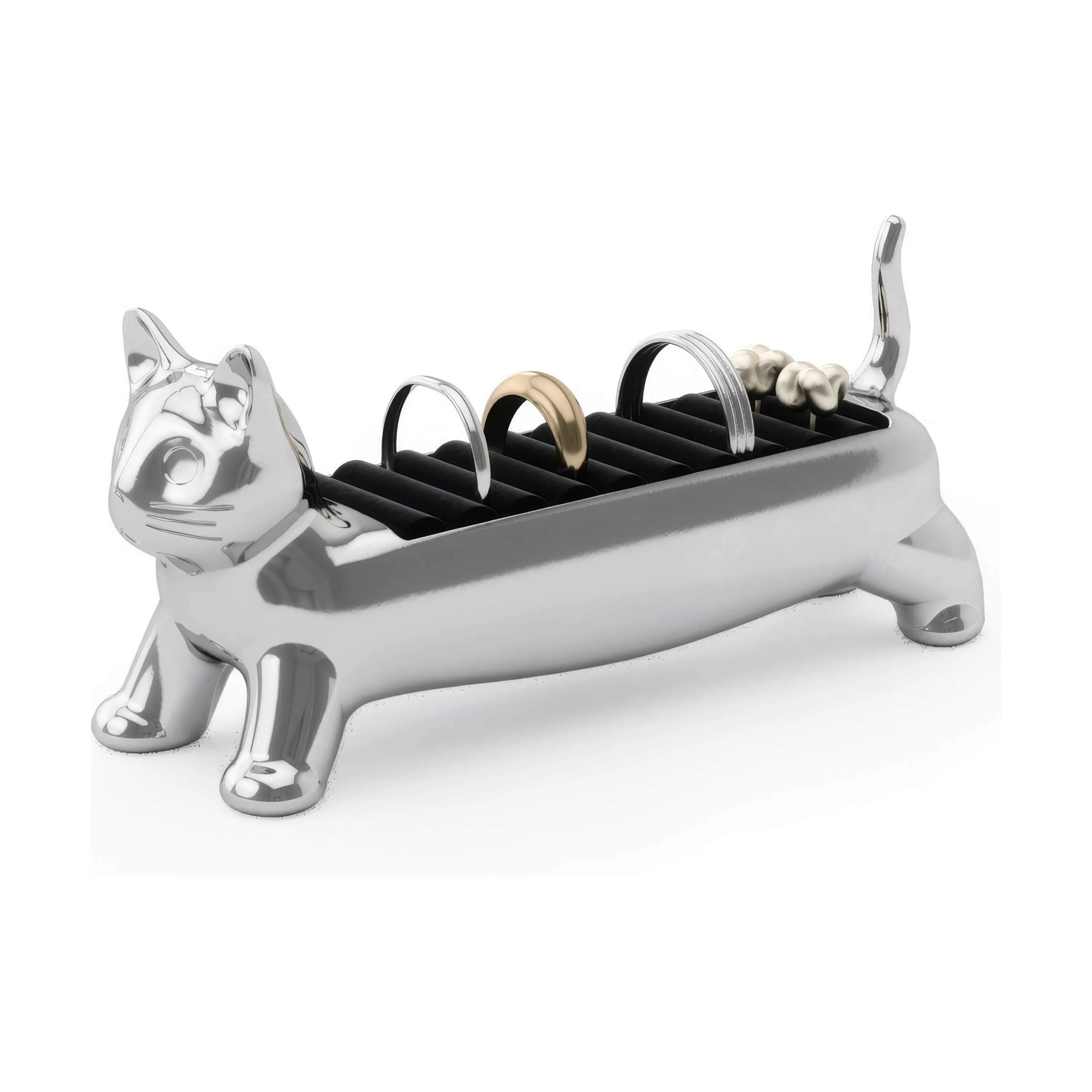 Umbra Småopbevaring Alicat Smykkeholder i chrome, 4