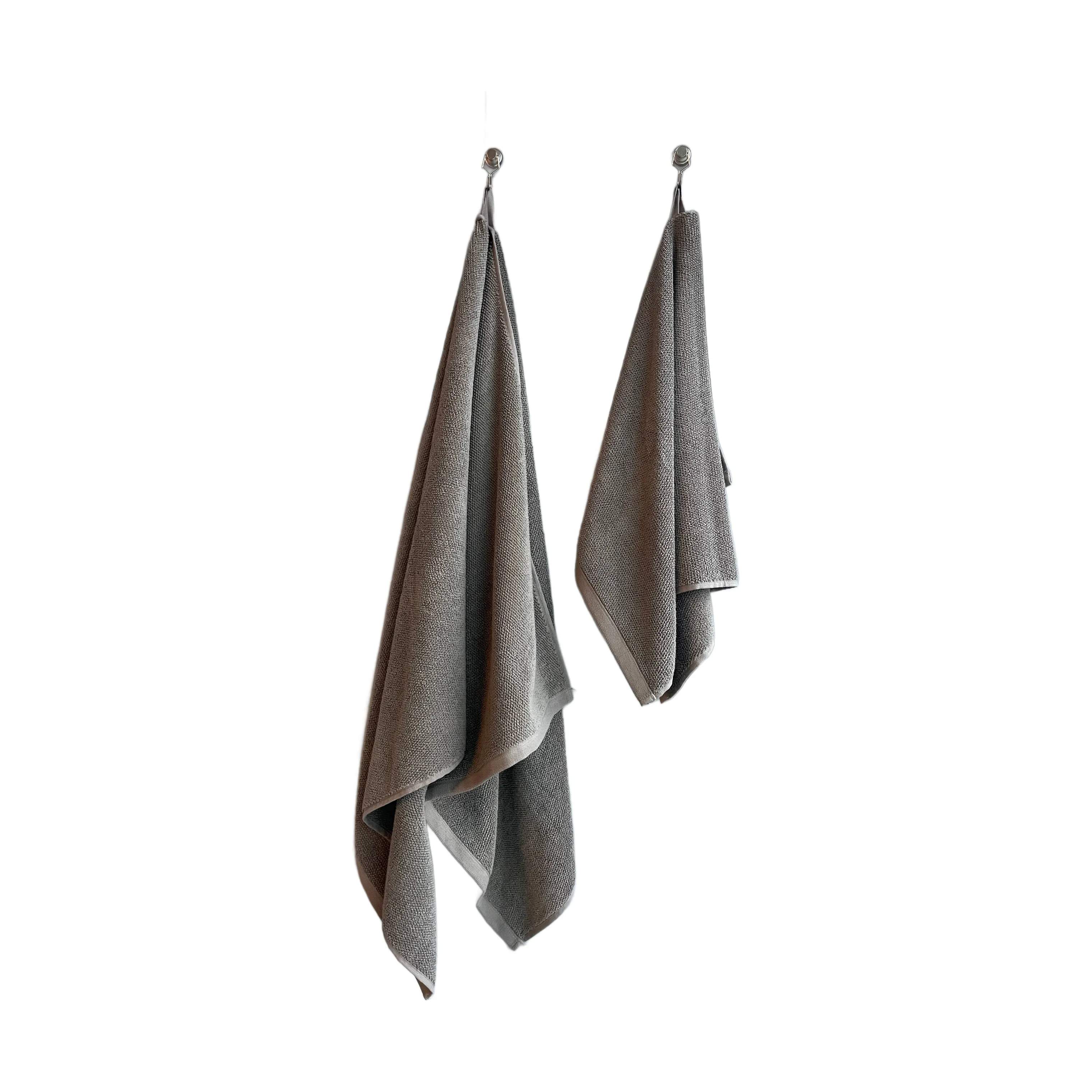 The Organic Company Håndklæder MILD Gavesæt - 2 dele i Ler, 140 cm, 3