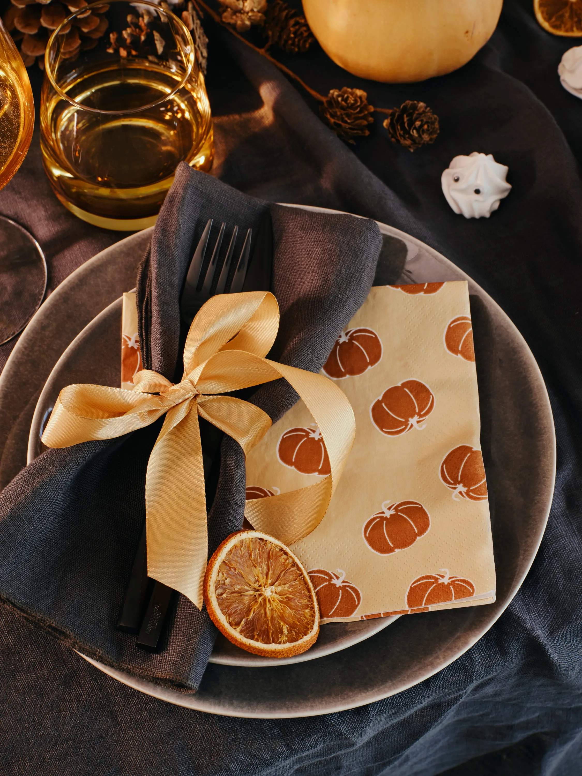 Broste Copenhagen Papirservietter Pumpkin Papirservietter - 20 stk. i Beige, 2