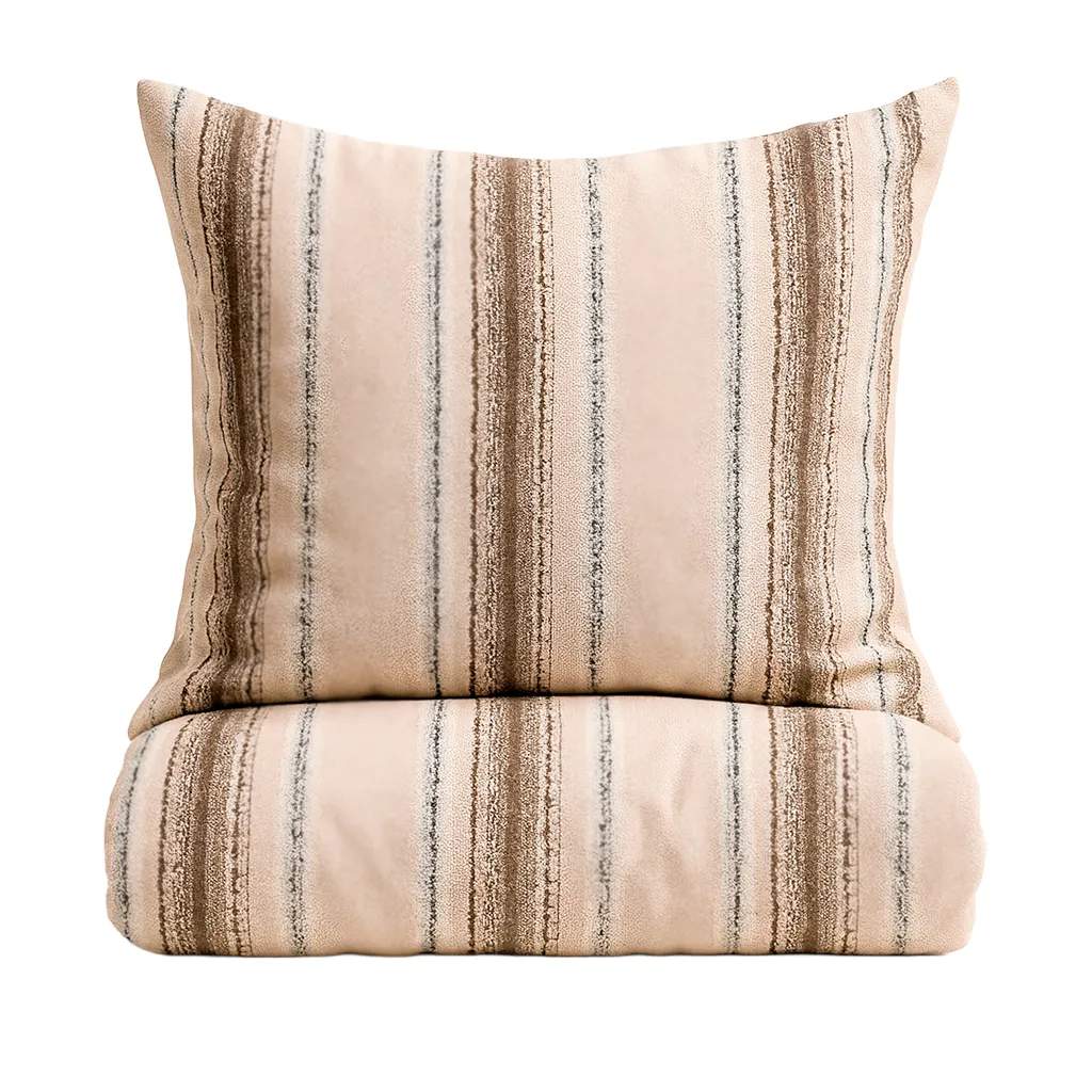 omhu x Mads Barfod Sengetøj Steamline Streamline Sengetøj i Latte, B140 x L200 cm, 1