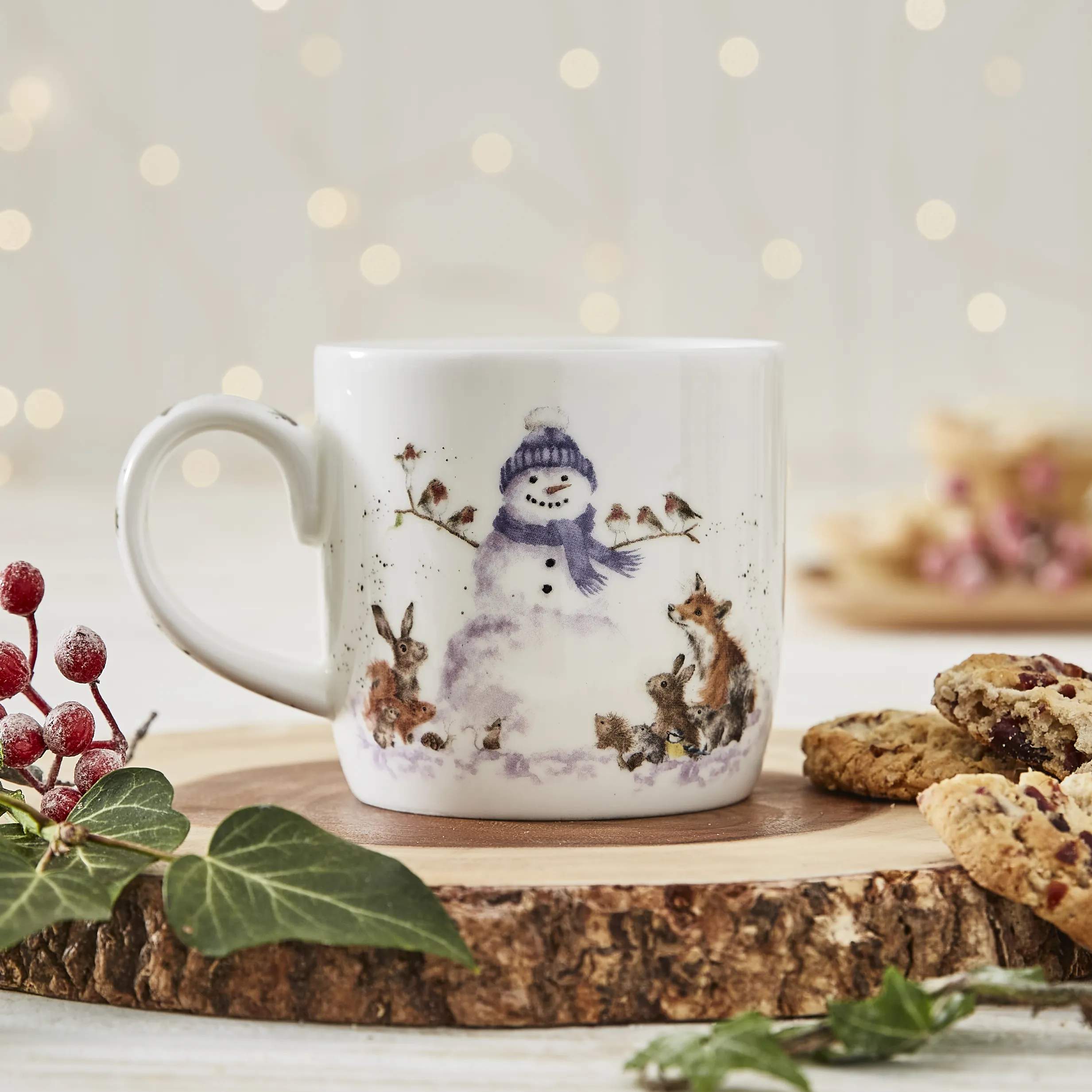Royal Worcester Krus og kopper med hank Wrendale Krus - Gathered around i Snemand, 2