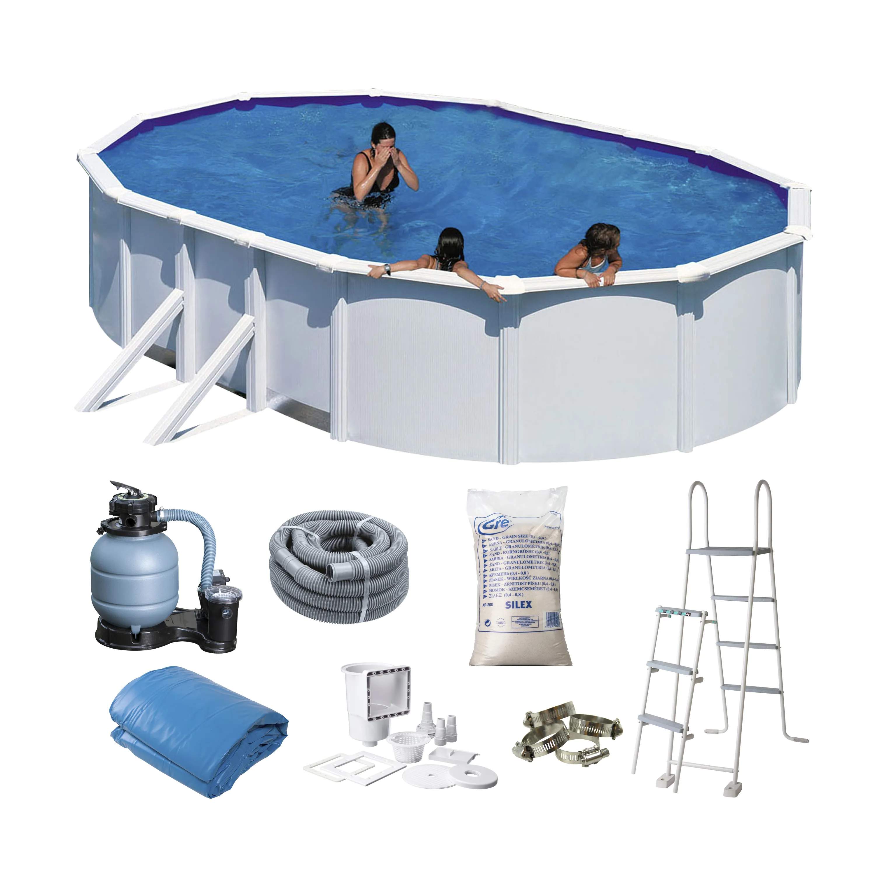 Swim & Fun Pools Fritstående Pool i Hvid, 3