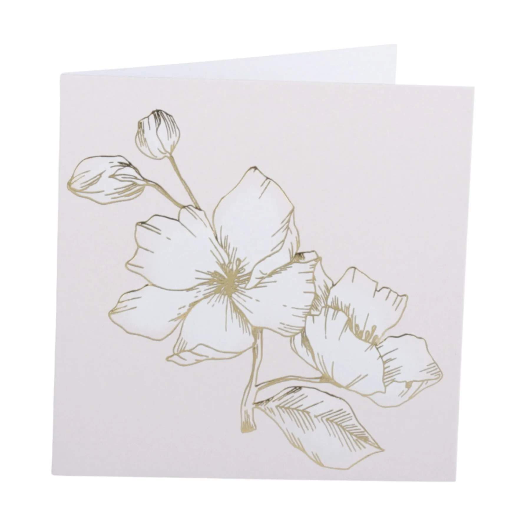 CASA Living Kort Kort - Blomstergren i Beige, 1