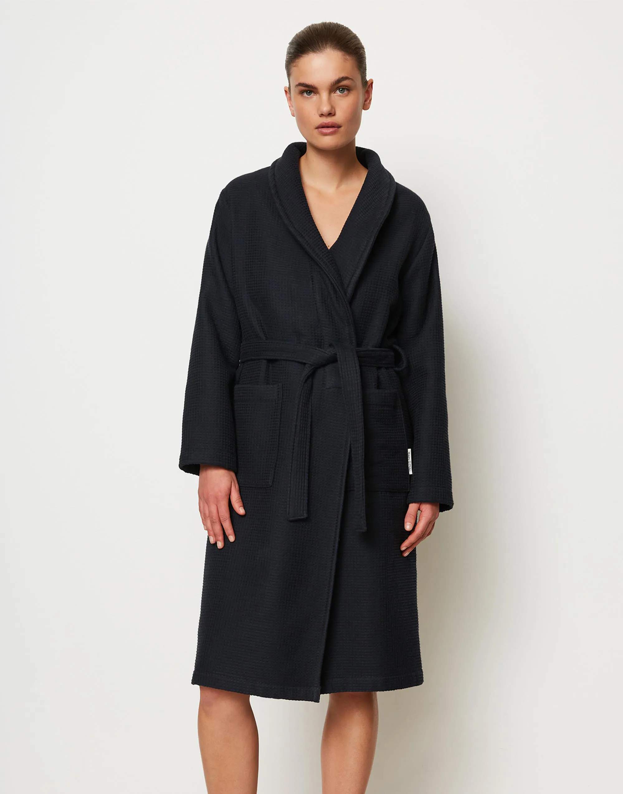 Essenza Morgenkåber Premium Badekåbe i Dark Navy, Kvinde - S, 2