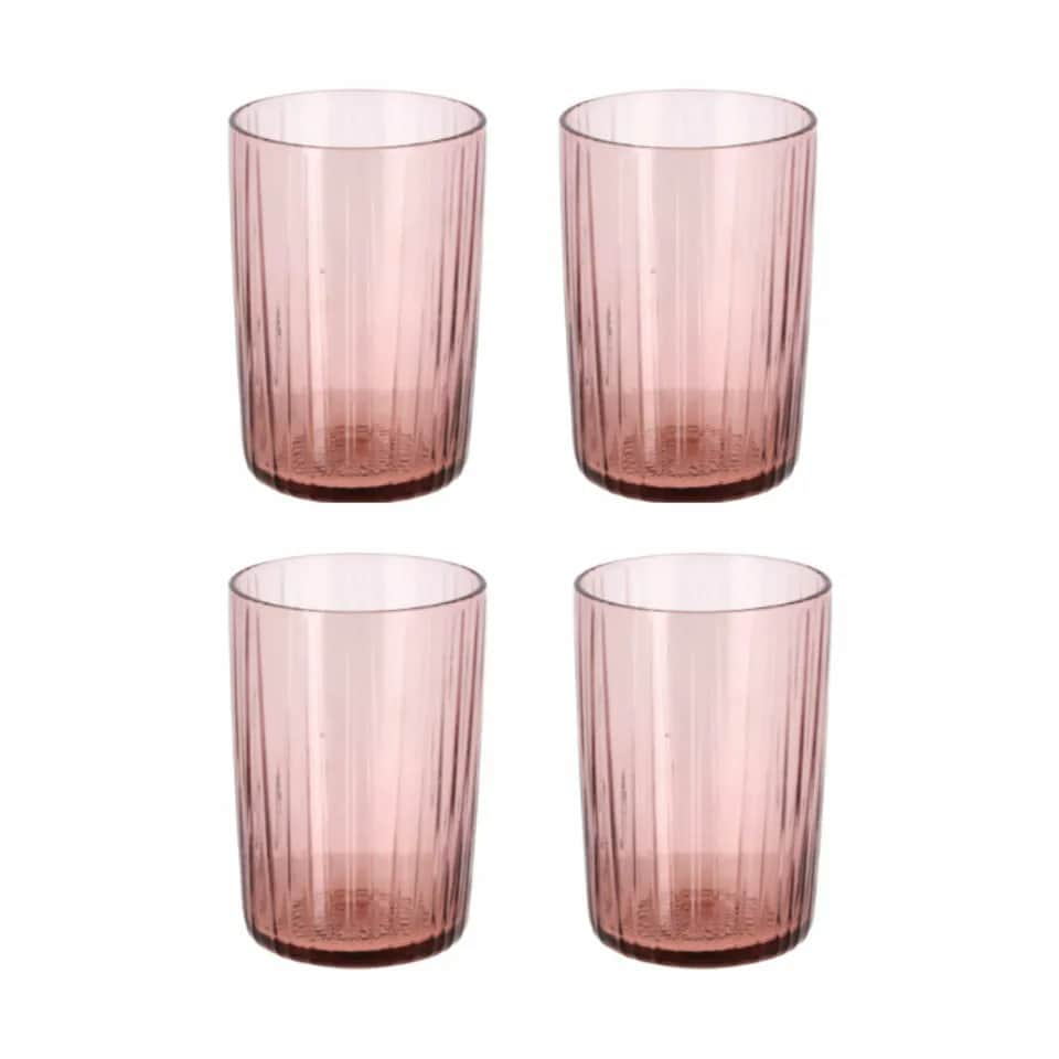 Kusintha Vandglas - 4 stk., pink, large