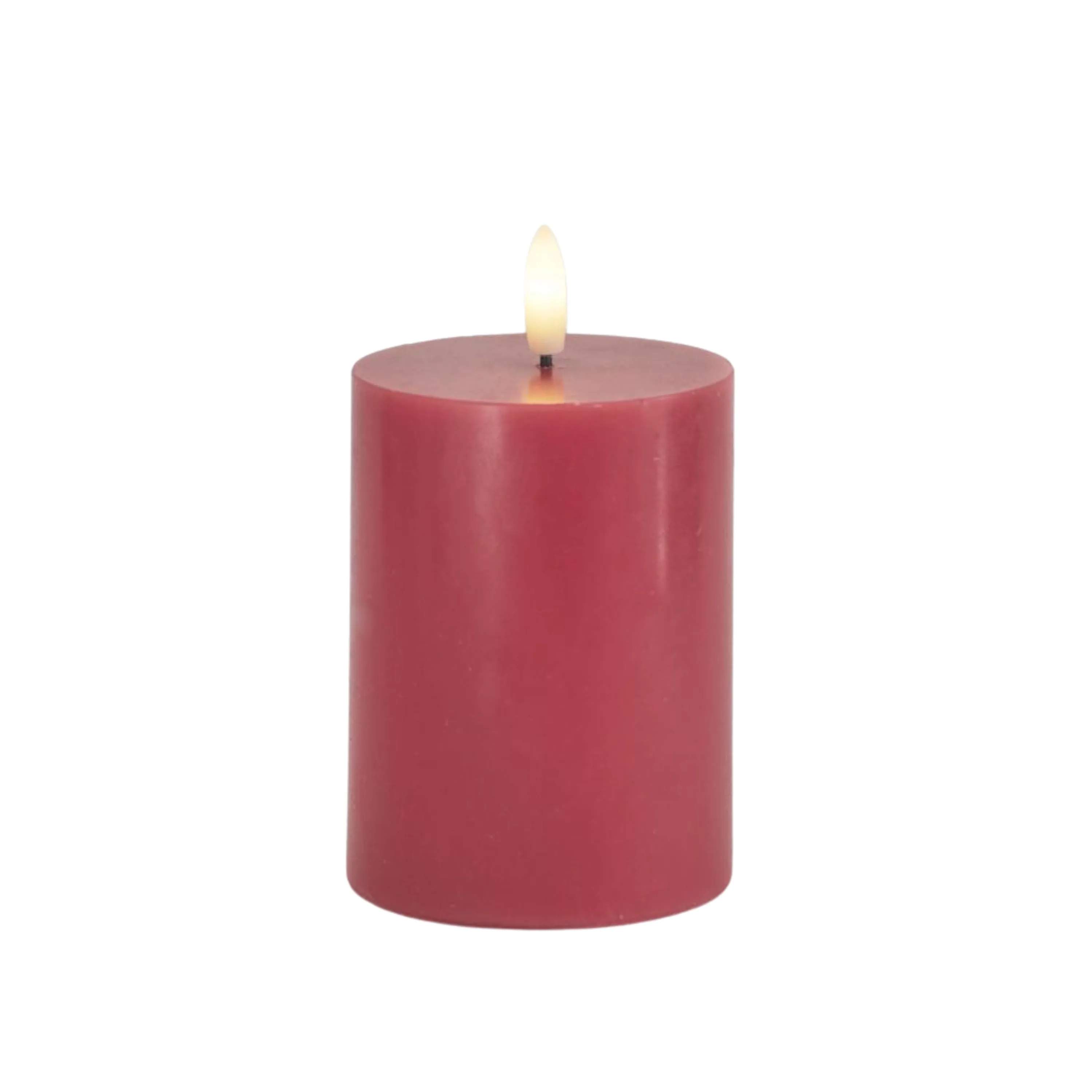 Sirius LED-lys Sille LED Bloklys i Rose Plum, H10 x Ø7,5 cm, 1