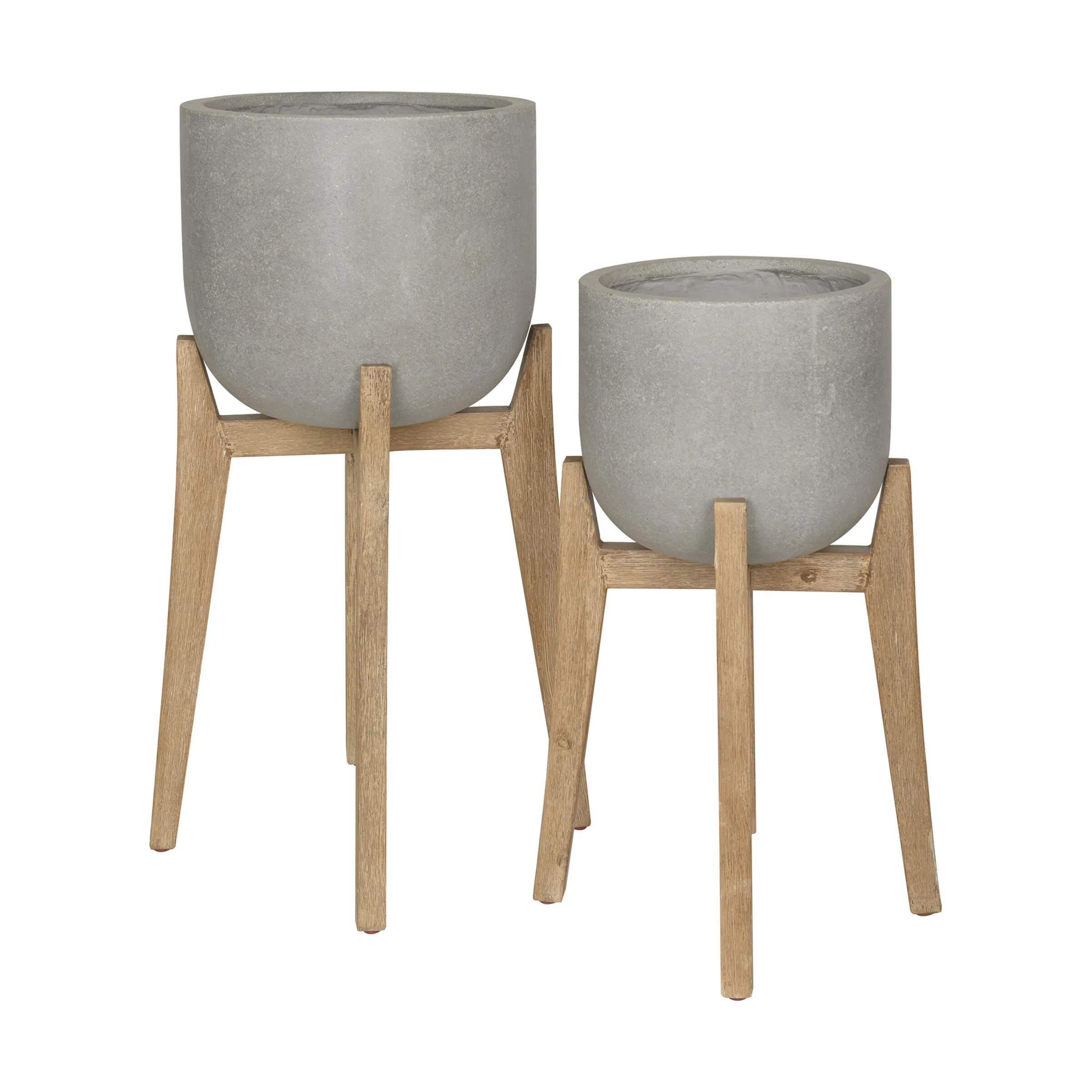 Gus Plantekrukker Krukke på træben - 2 stk. i Grå, 1