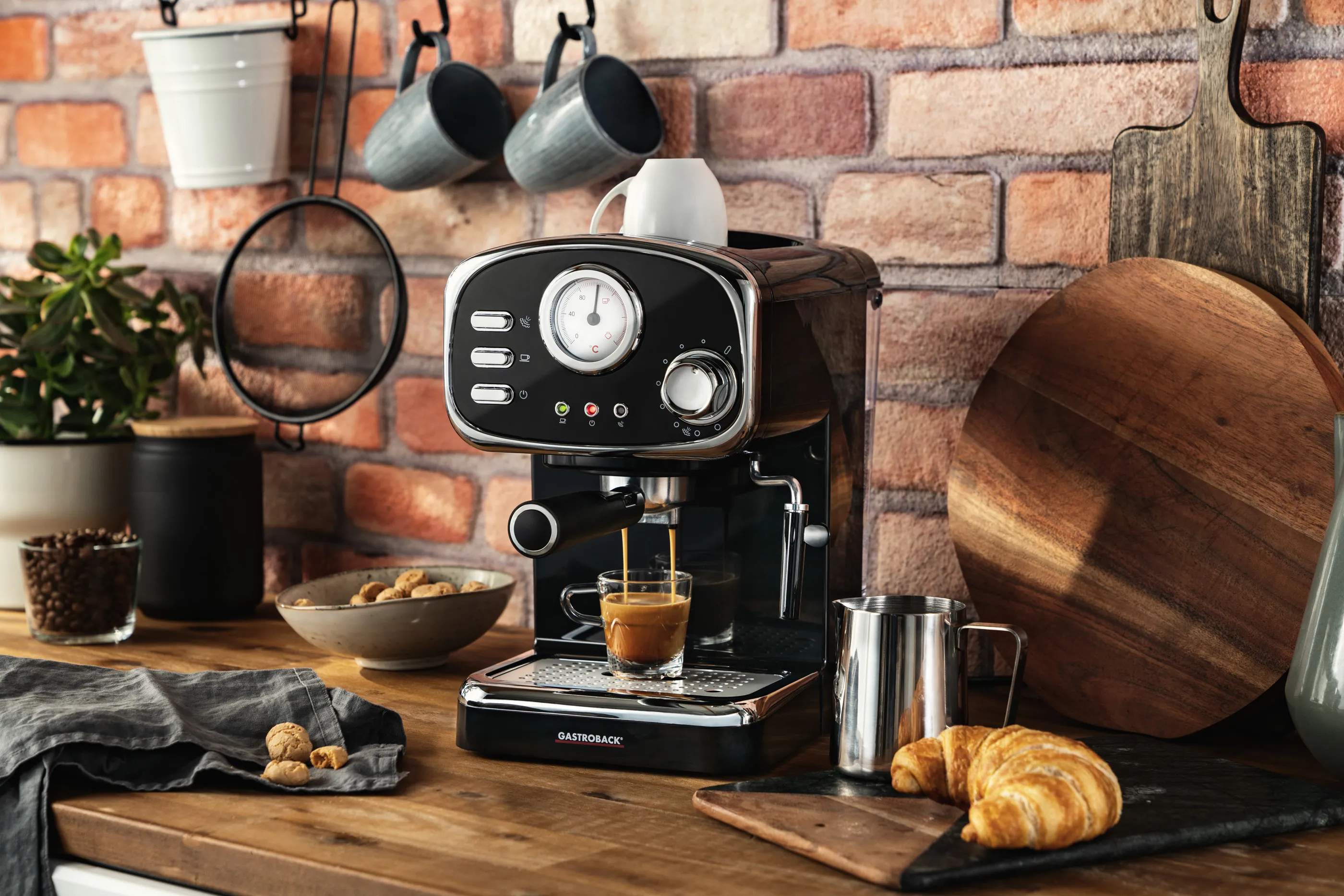 GASTROBACK Espressomaskiner Design Basic Espressomaskine i sort, 5