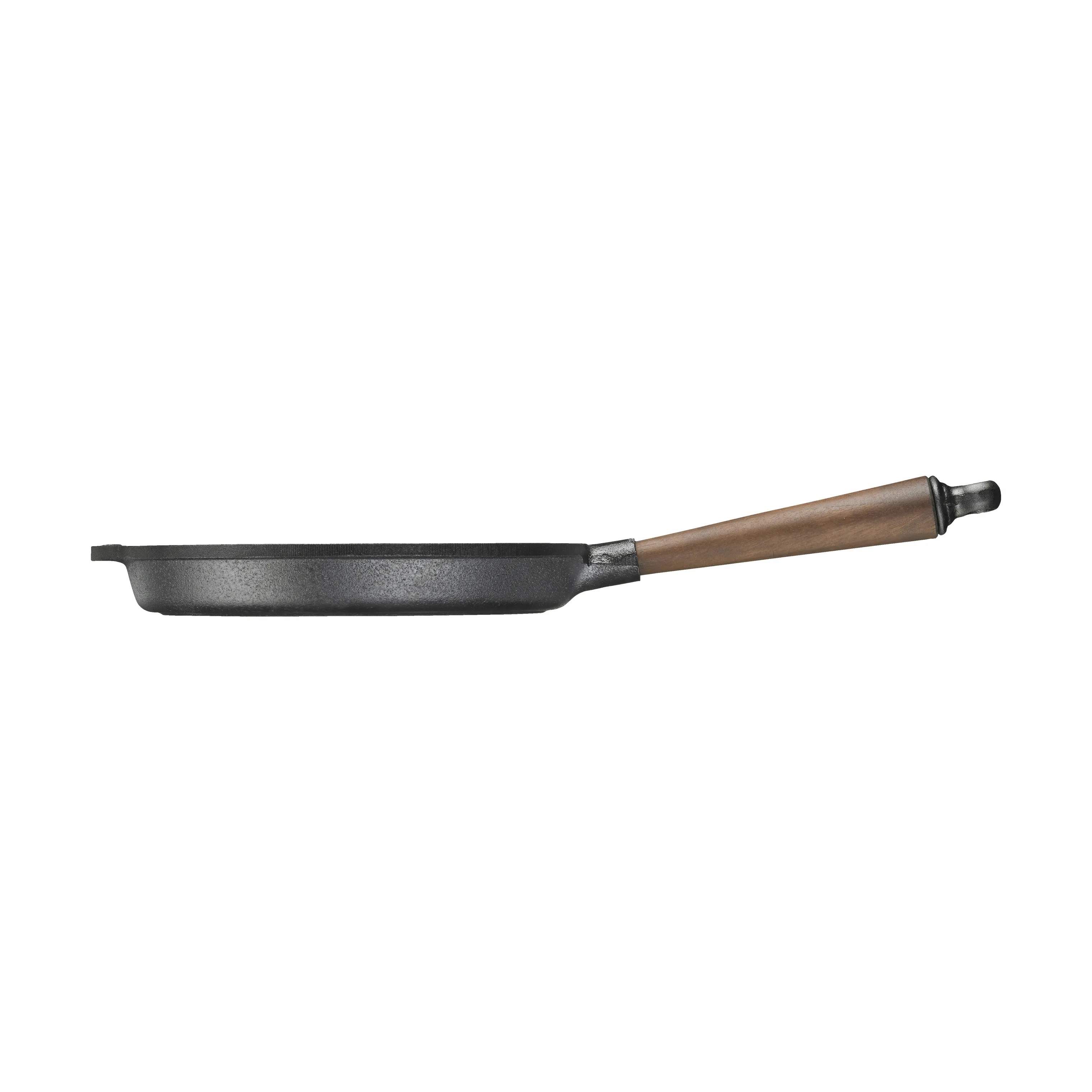 Skeppshult Grillpander Walnut Valnød Grillpande i Sort/Træ, 25 cm, 3