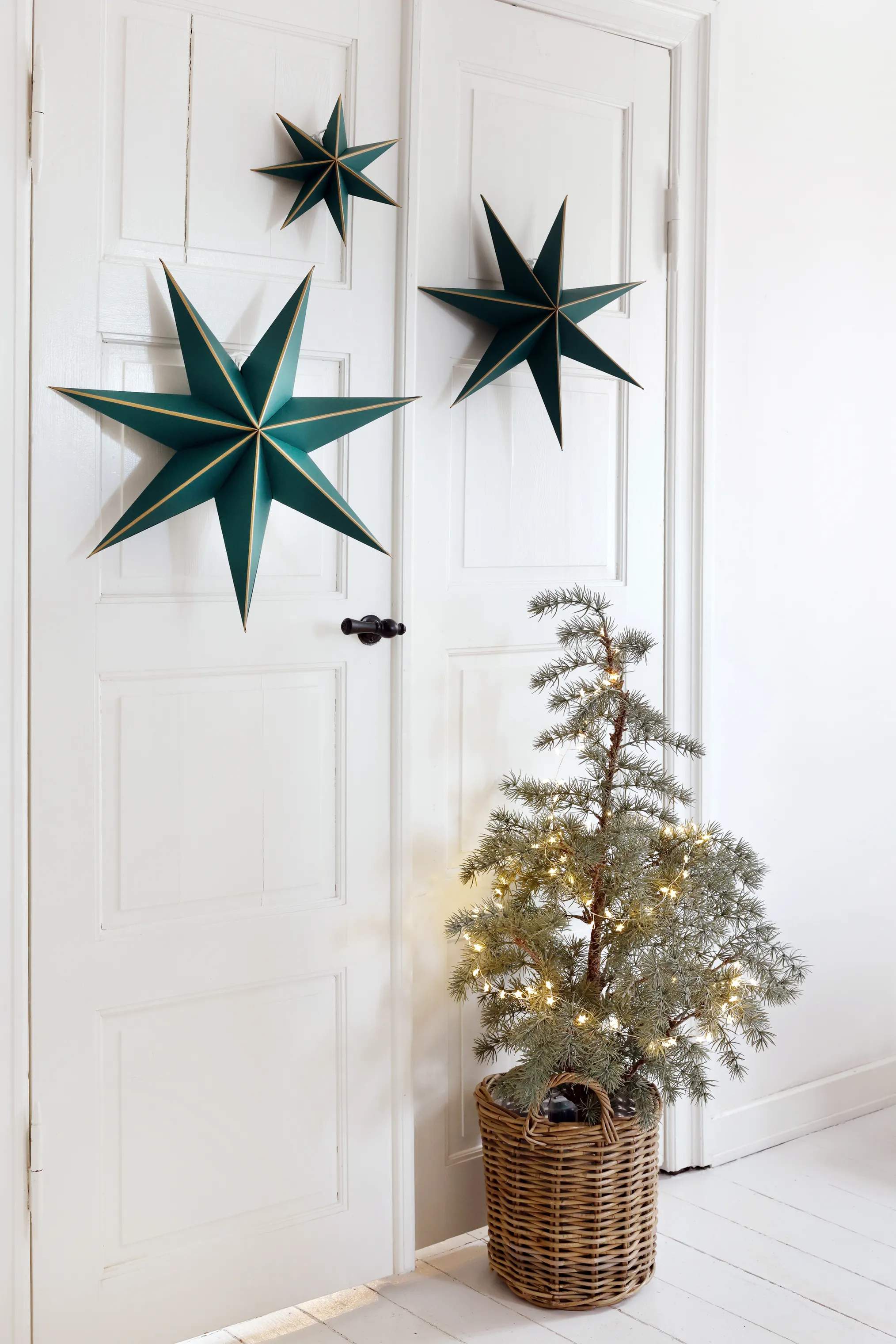 Casa Christmas Juletræer Juletræ i Støvet grøn, 3