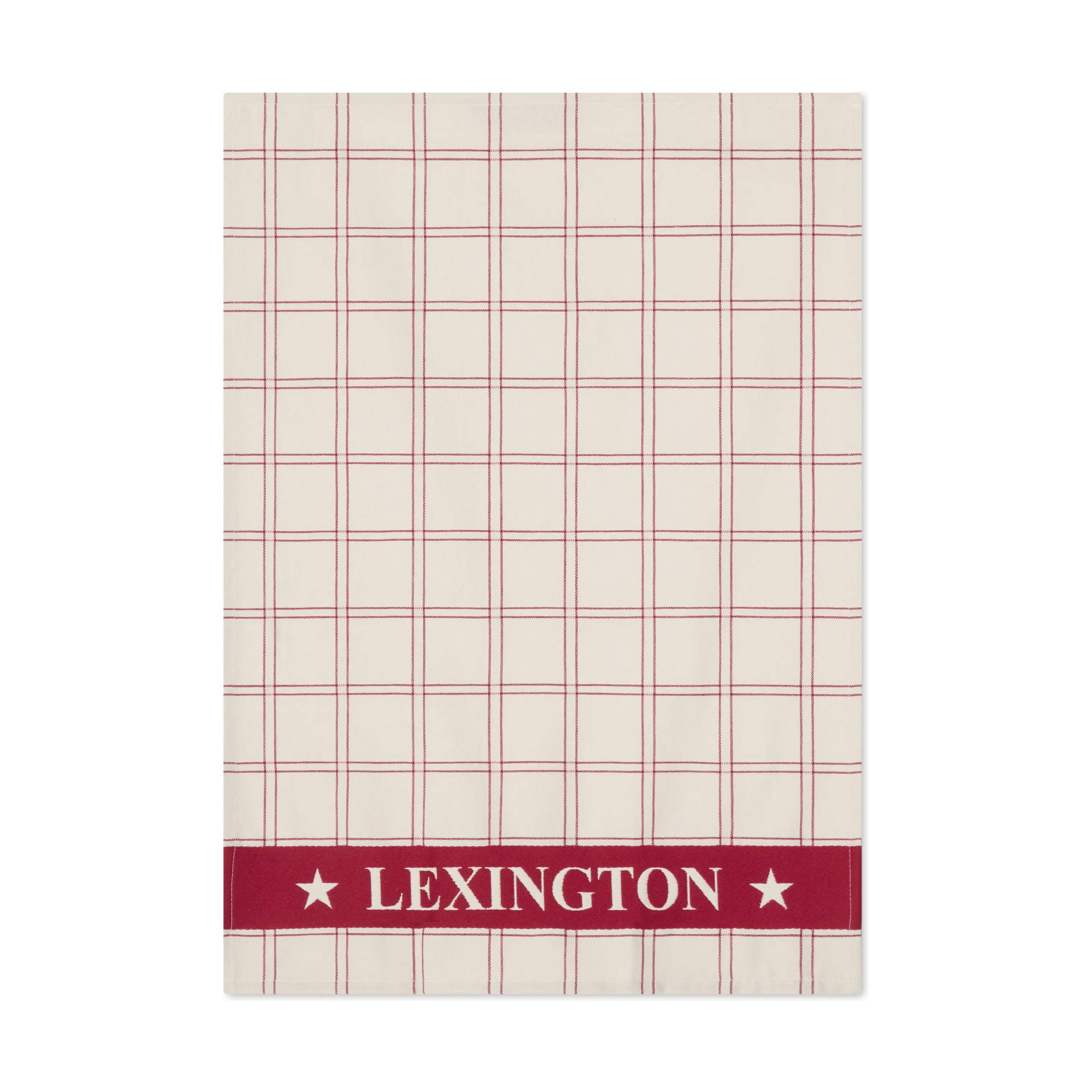 Lexington Viskestykker Viskestykke - 2 stk. i Rød/hvid, 5