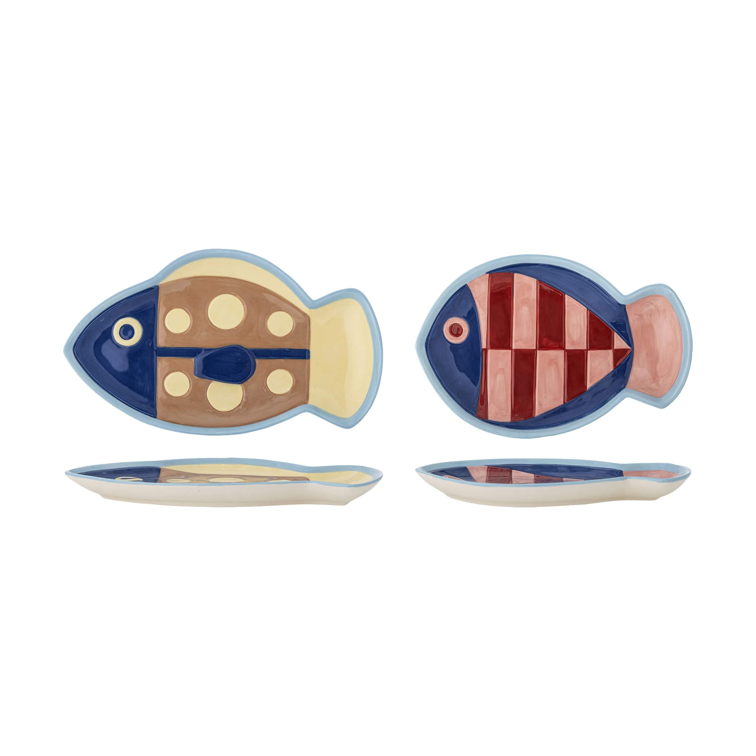 Bloomingville Frokosttallerkener Willy Tallerken - 2 stk. i Multifarvet, 1