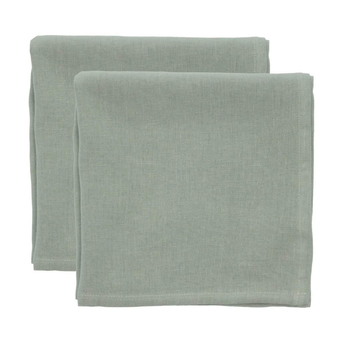 Pure Linen Mundserviet - 2 stk., sage, large