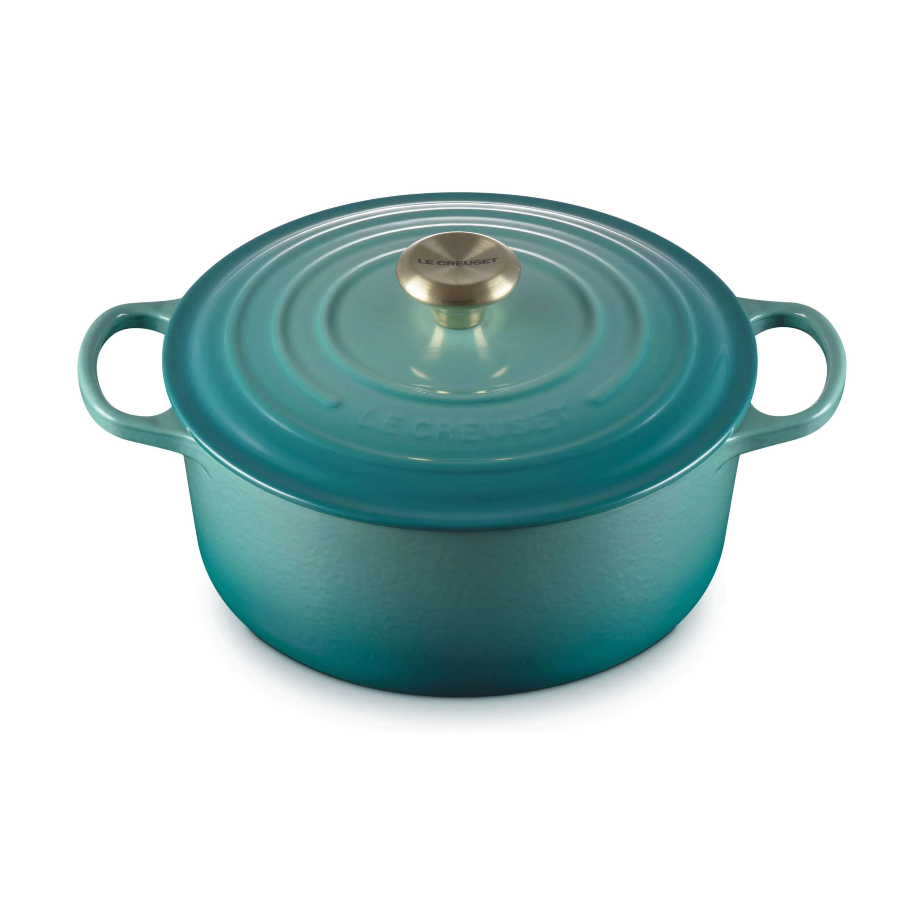 Le Creuset Gryder Signature Gryde i Bleu Riviera, 5.3 L, 1
