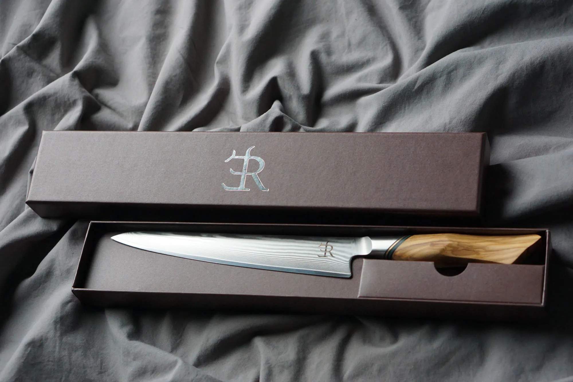 Ryda Knives Forskærerknive og sæt A-73 Skærekniv i rustfrit stål/brun, 2