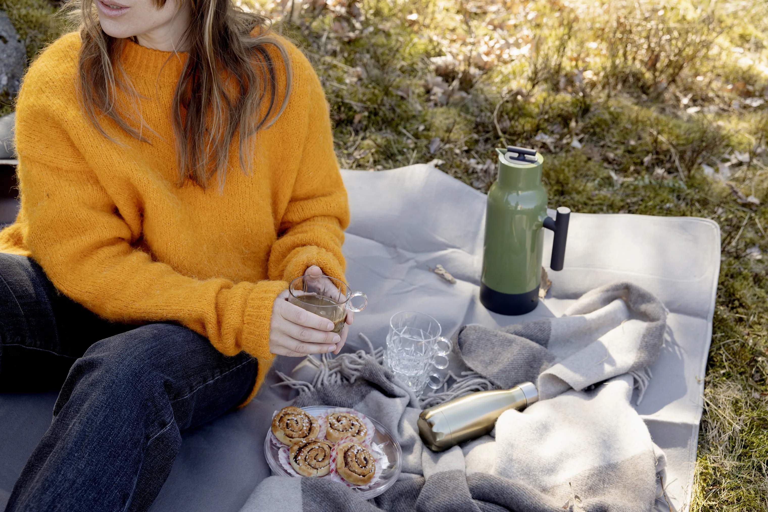 Sagaform Krus og kopper med hank Juni Picnic Kaffekop - 4 stk. i Klar, 2