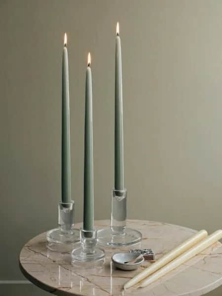 Broste Copenhagen Kronelysestage Petra Lysestage i Klar, 10 cm, 2