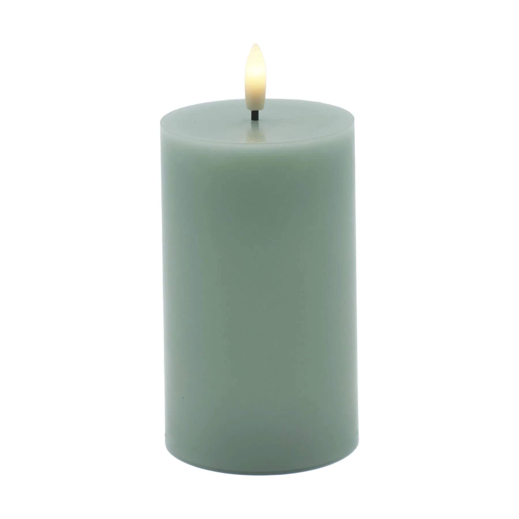 Sirius LED-lys Sille Genopladelig Sille LED Bloklys i Grøn, 12 cm, 1