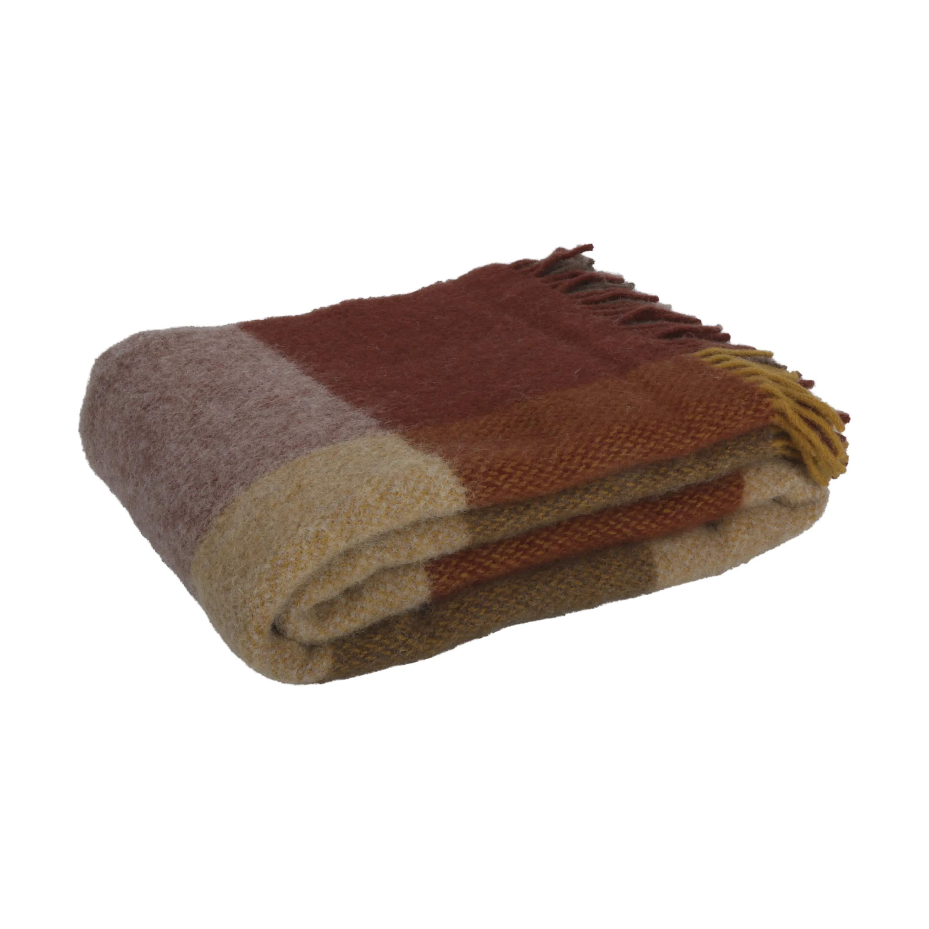 Alma Plaid, rust, large