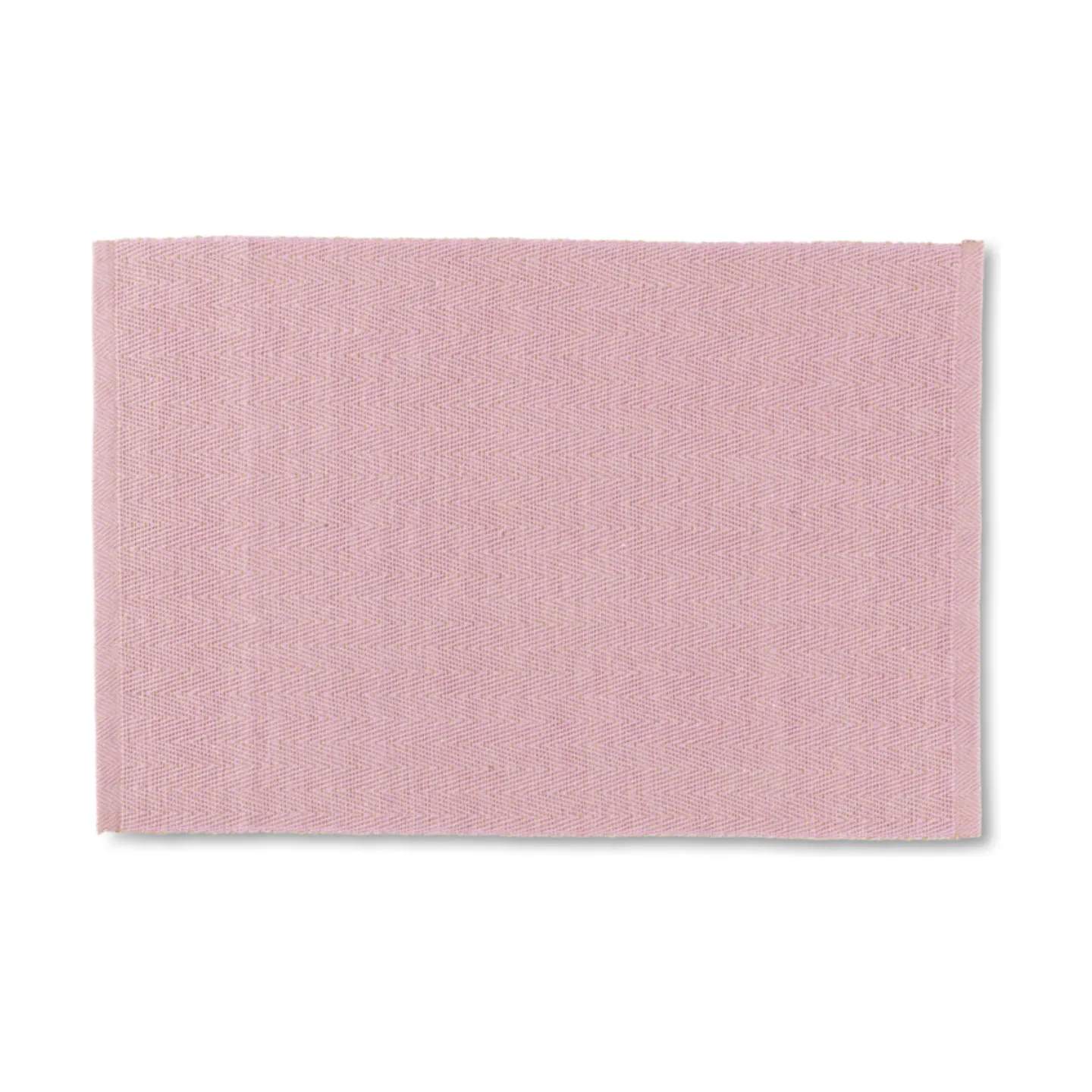 Herringbone Dækkeserviet, rosa, large