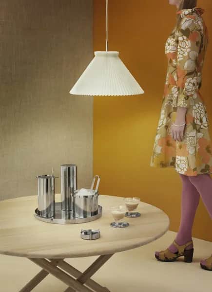 Stelton Glasbrikker og coasters Cylinda-line AJ Glasbrik - 6 stk. i Sølvfarvet, 8,5, 5