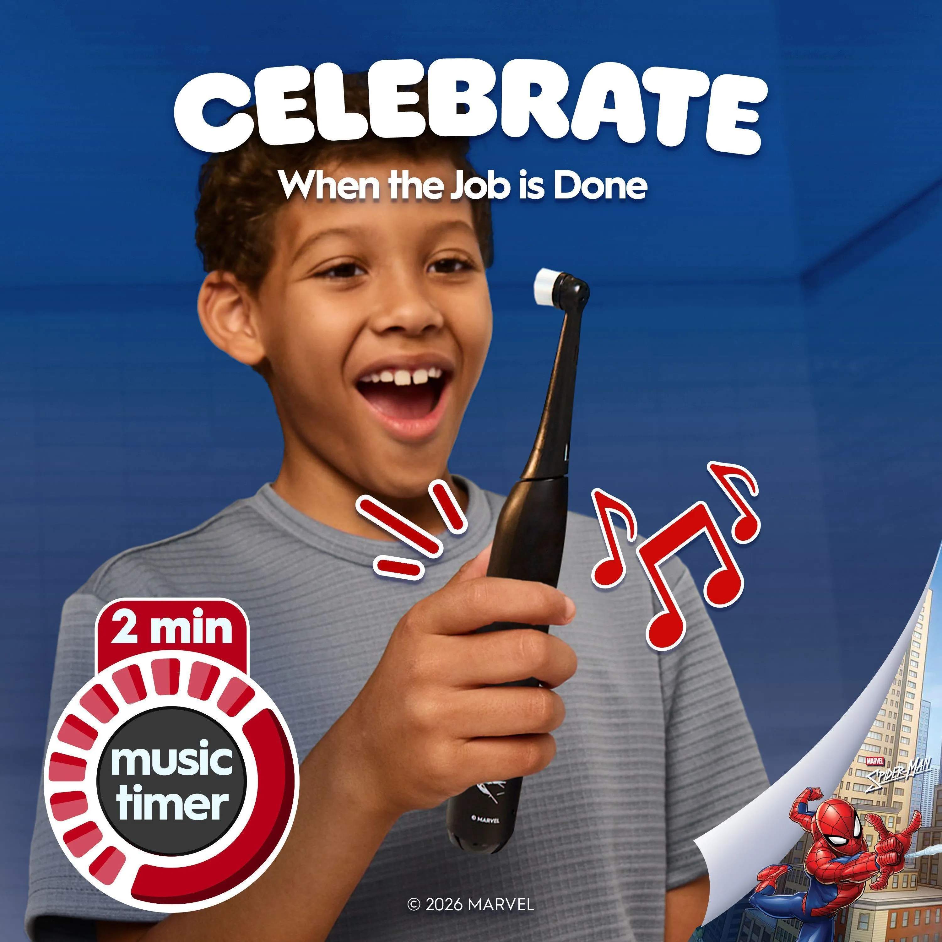 Oral-B Eltandbørster iO Kids Elektrisk Tandbørste i Spider-man, 5