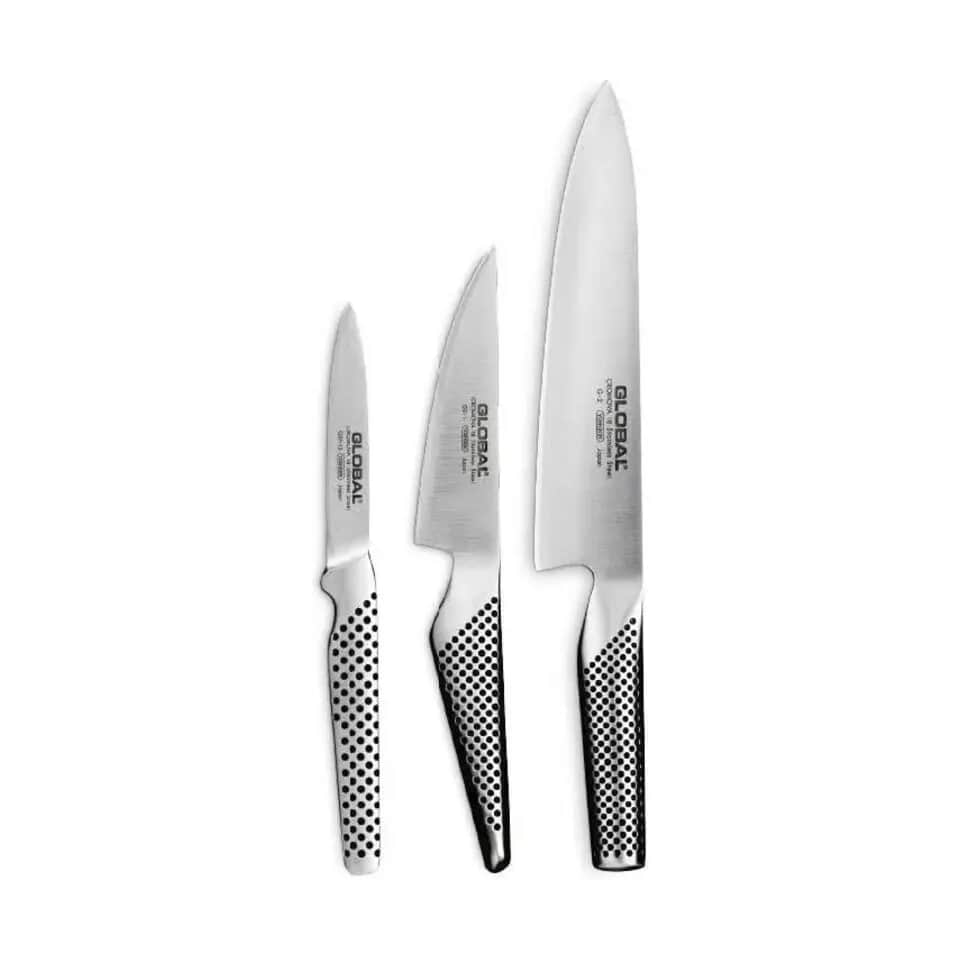 Knivsæt G-2/GS-1/GSF-15 - 3 dele, stål, large