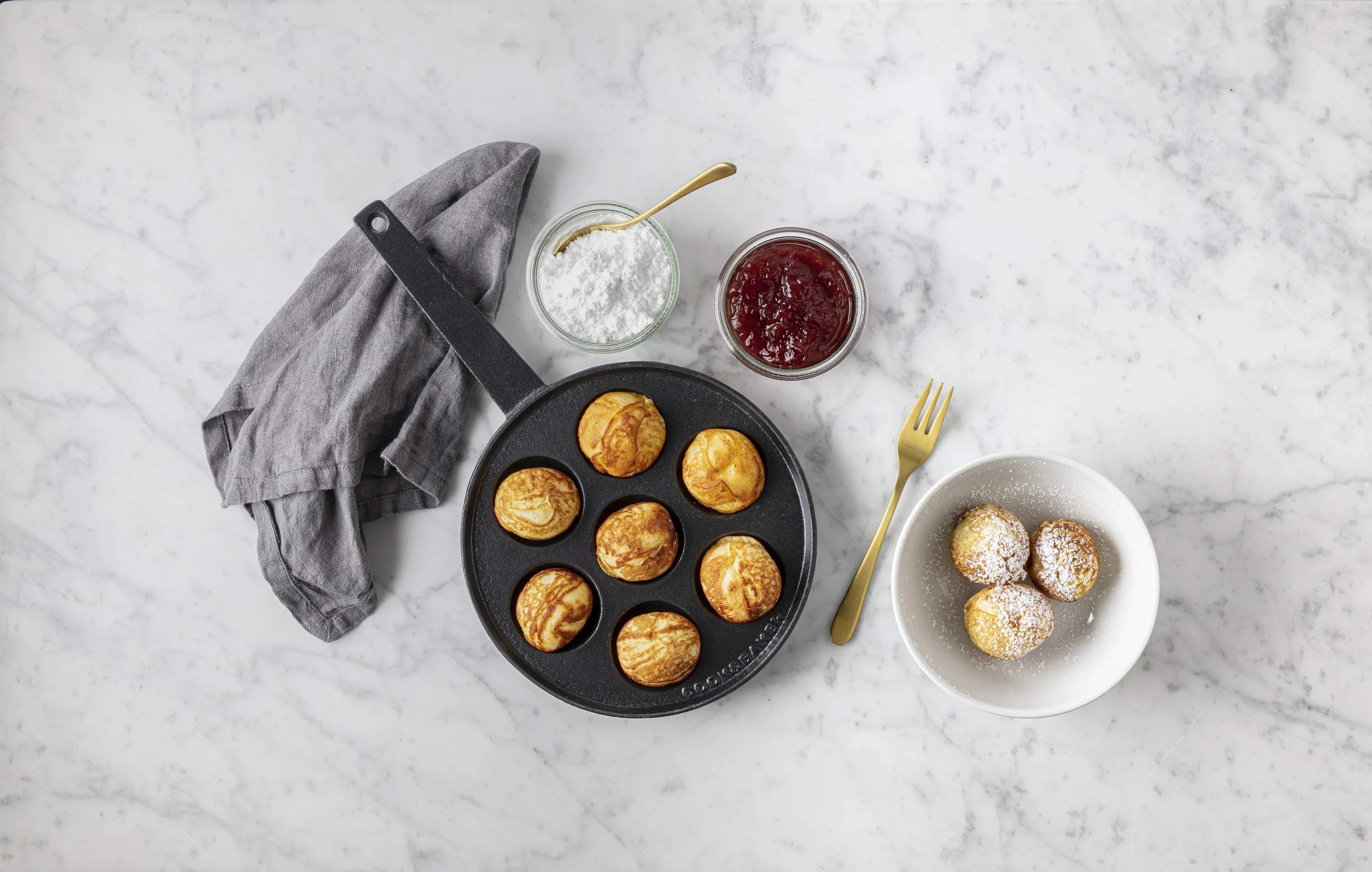 Cook & Baker Æbleskivepander Æbleskivepande i Sort, 2