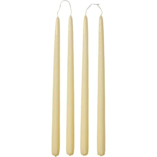 Broste Copenhagen Kronelys Smooth Glossy Kronelys i Gul, 1