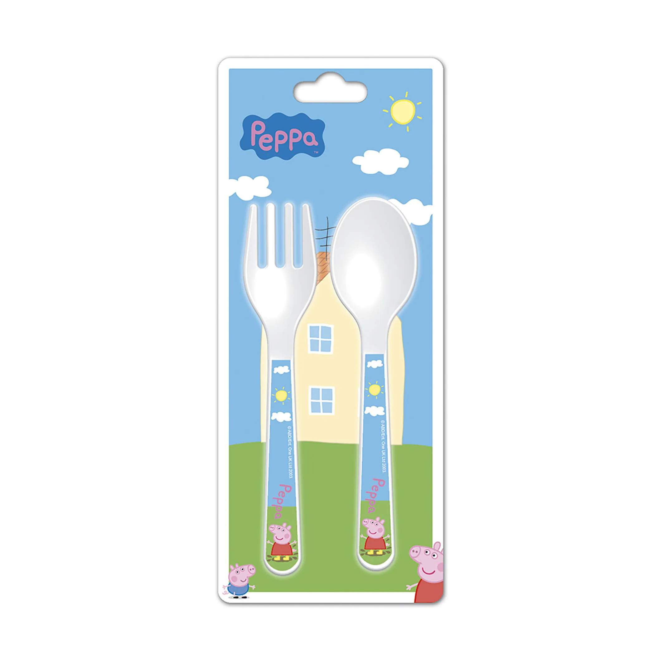 Barbo Toys Børnebestik Gurli gris Bestiksæt - 2 dele i Blå, 2