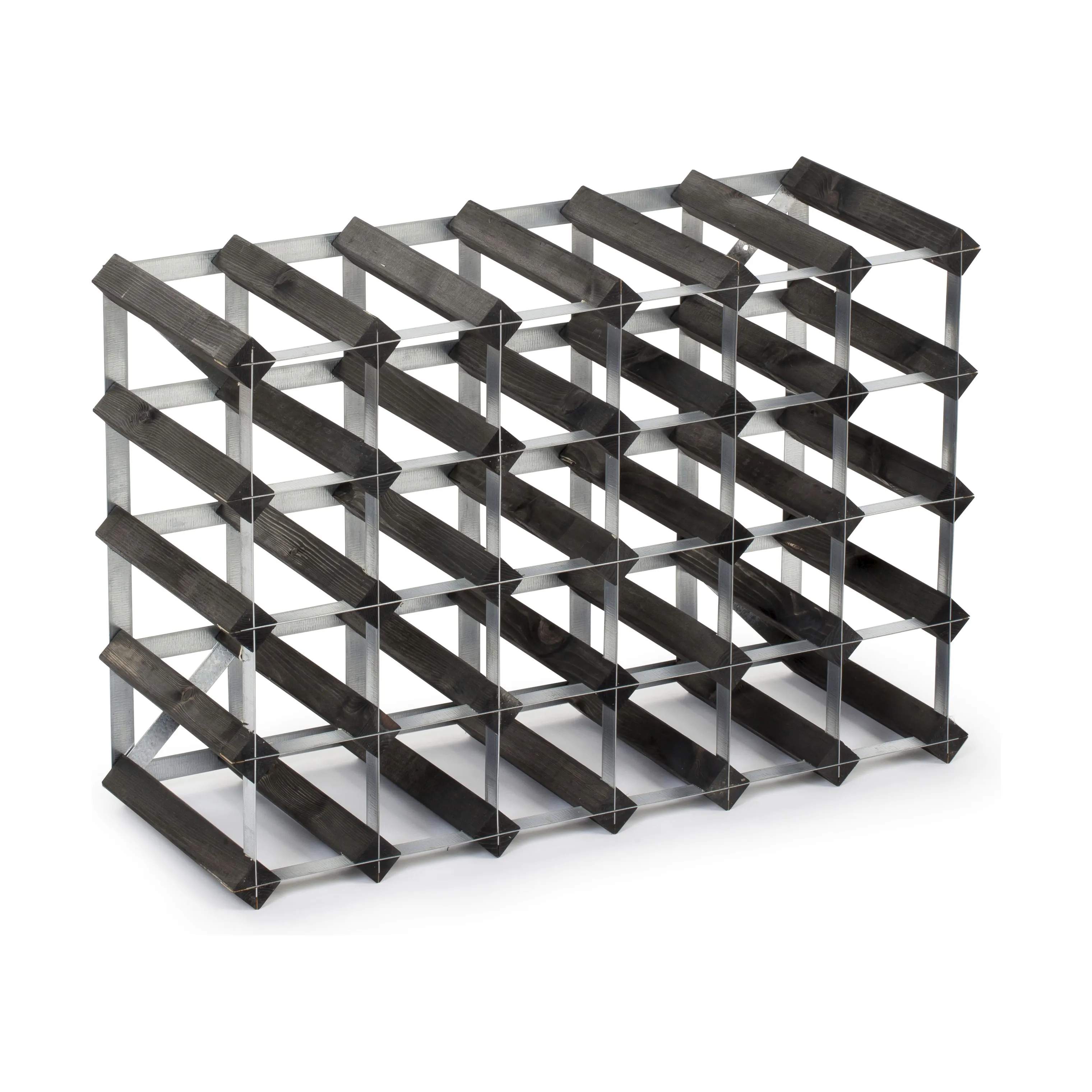 Traditional Wine Racks Vinreoler Vinreol i Sort ask, 30 flasker, 4