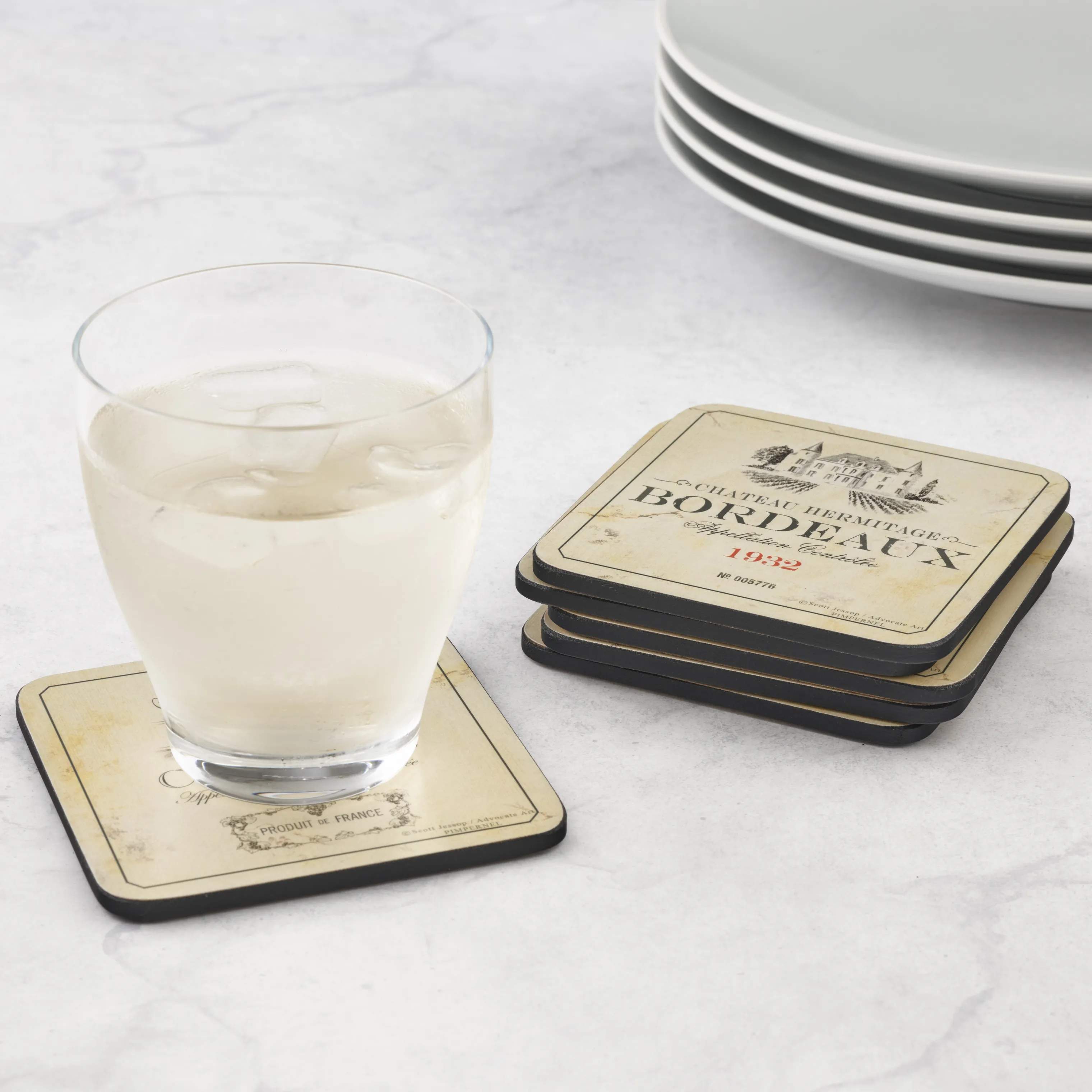 Pimpernel Glasbrikker og coasters Pimpernel Glasbrikker - 6 stk. i Multifarvet, 2